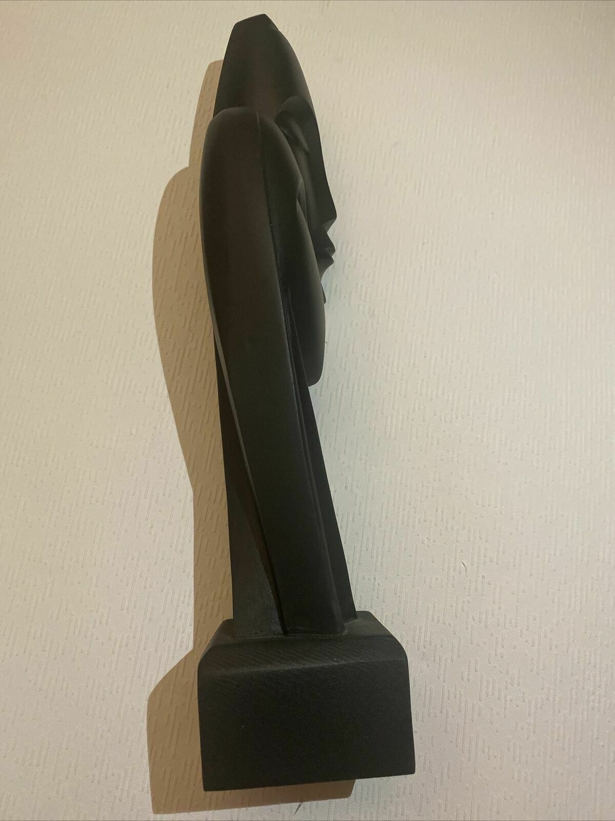 Devotion Cycladic Art Handmade Reproduction Greek Alabaster Black Head Sculpture photo buy