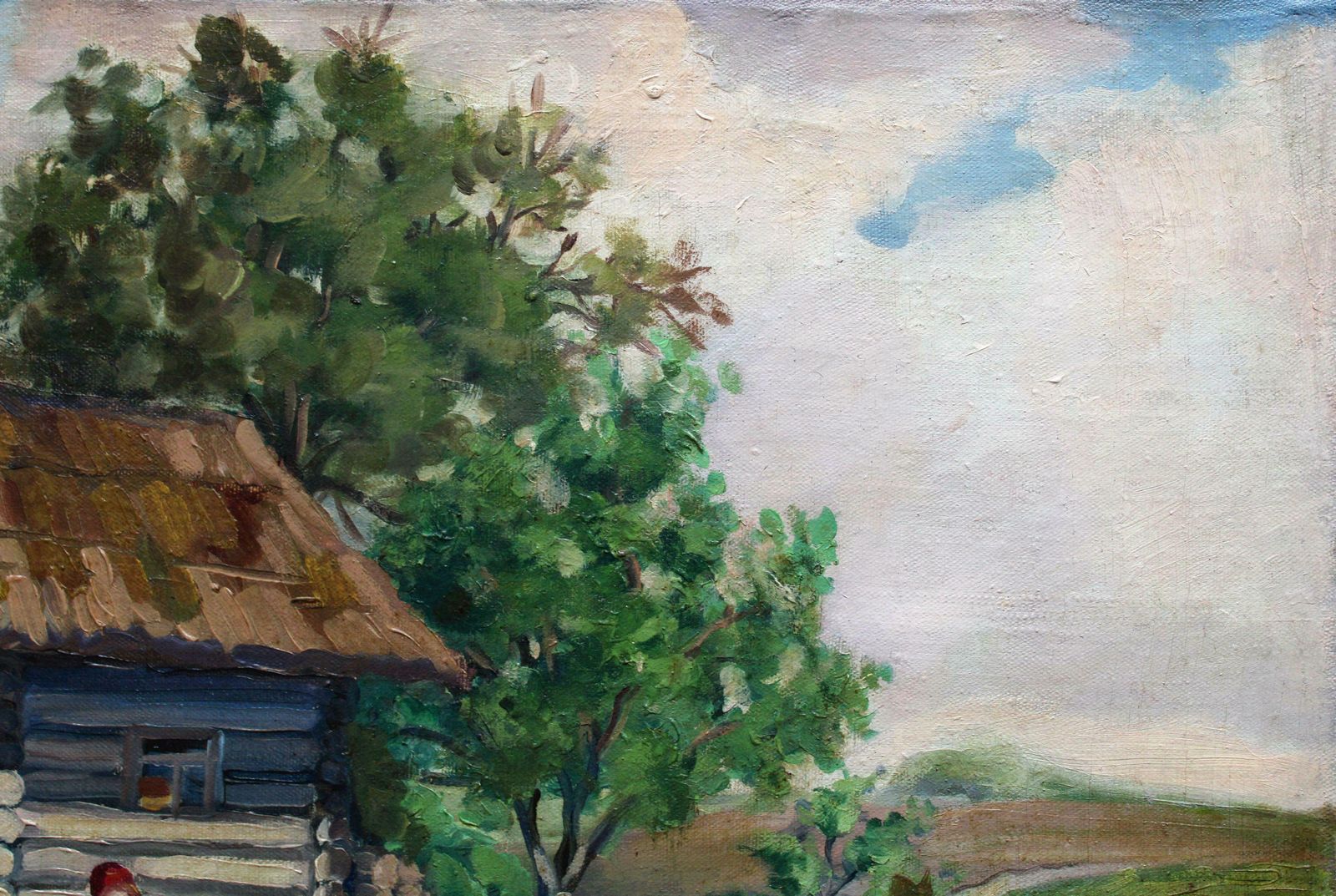 Aleksandr Rodin Old Bath House. Oil On Canvas, photo Art