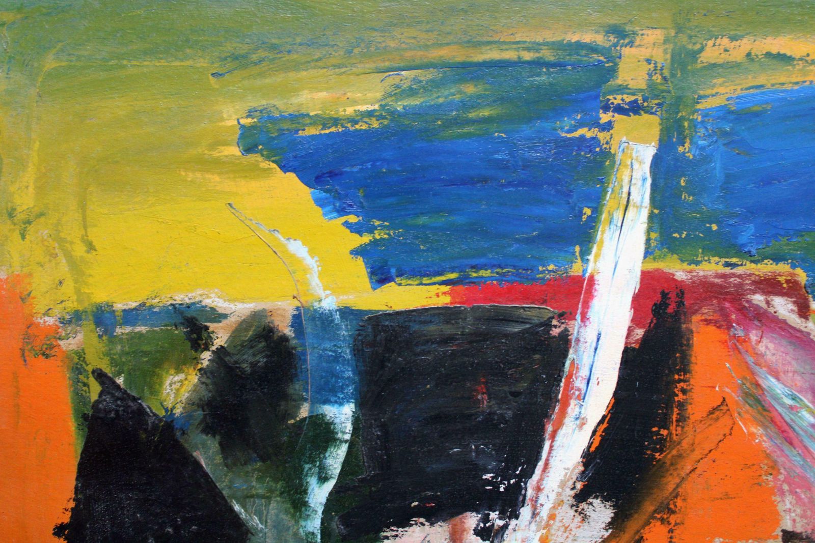 Aleksandr Rodin Village. Oil On Cardboard photo Art