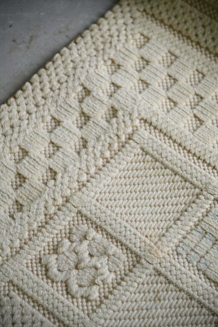 Textiles Vintage Felpa Cream Wool Rug photo