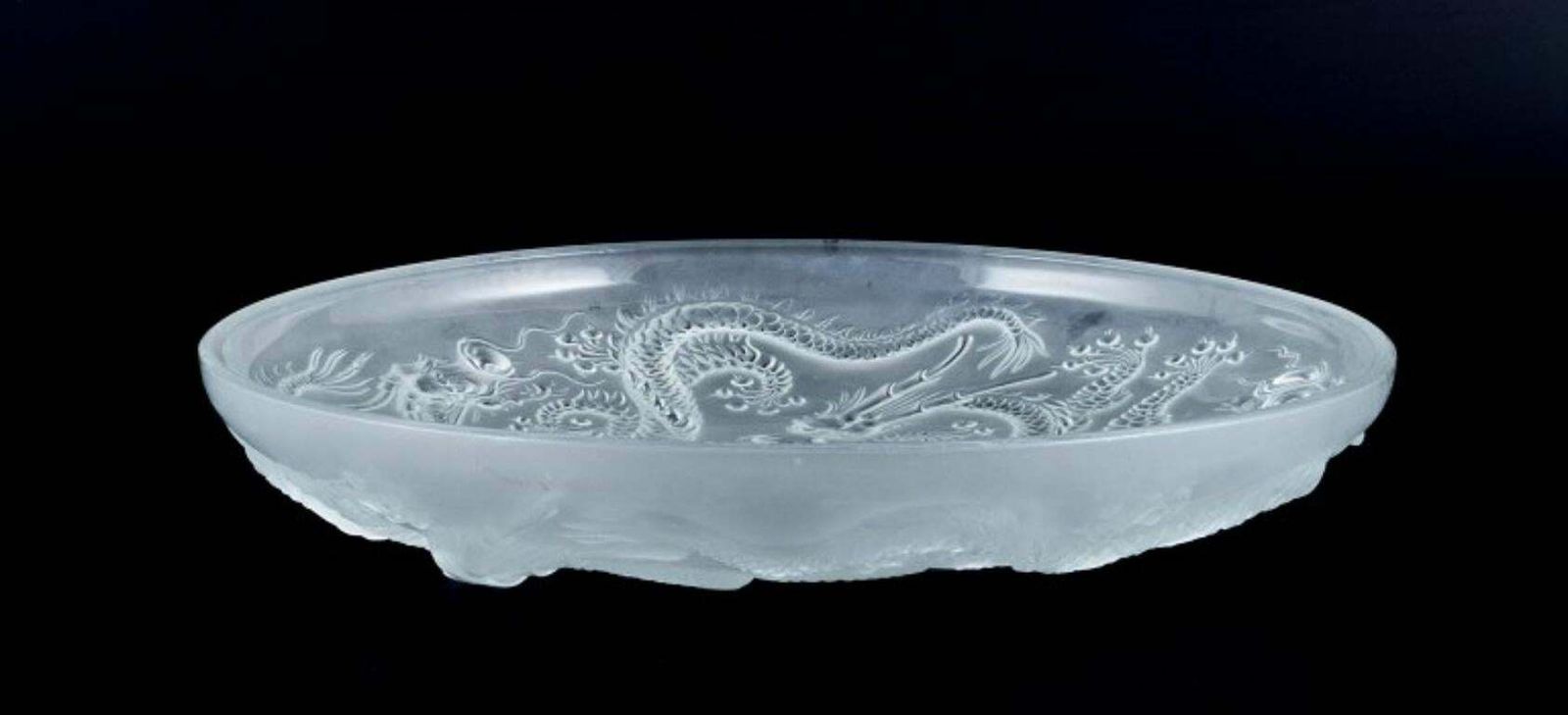 Josef Inwald. Colossal Art Deco Art Glass Bowl In Barolac Glass. photo furniture