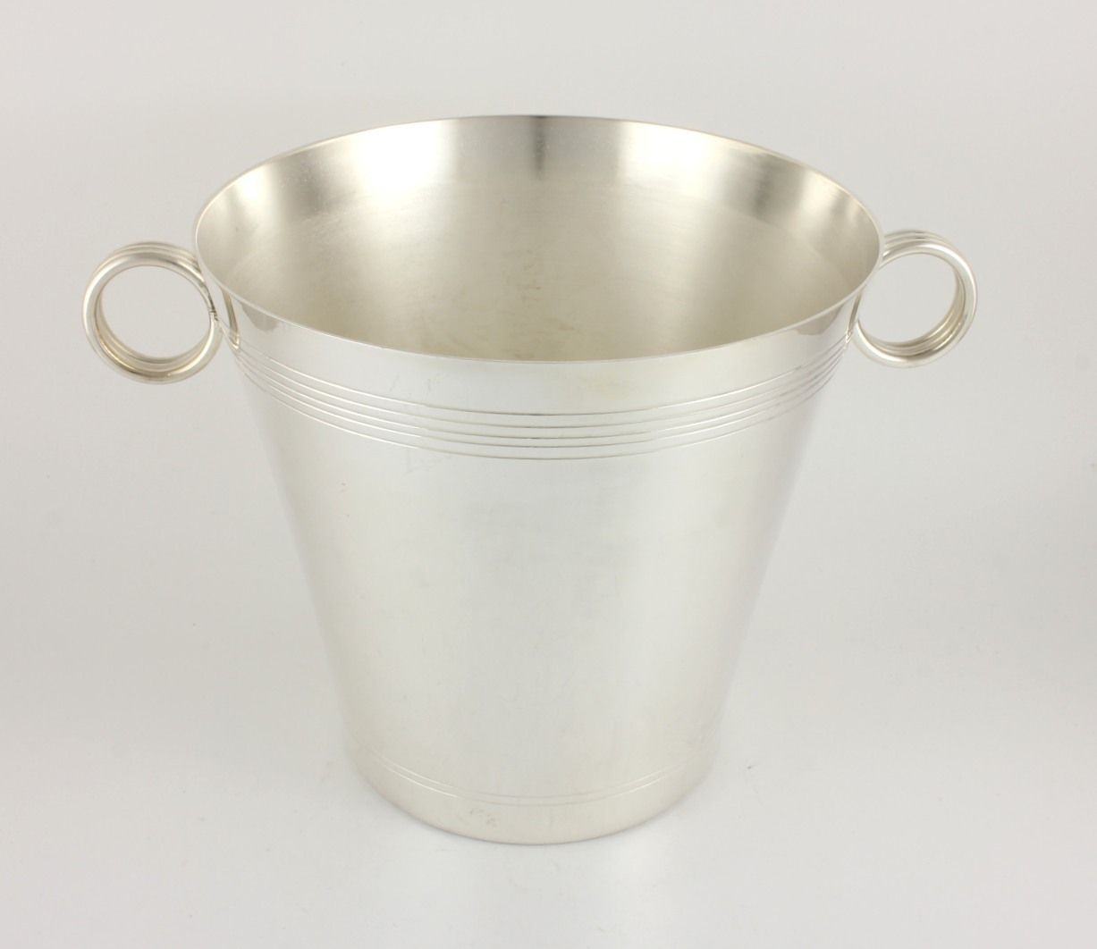 Silver Plated Udner France Wine Cooler In Box. French Champagne Bucket. photo for sale