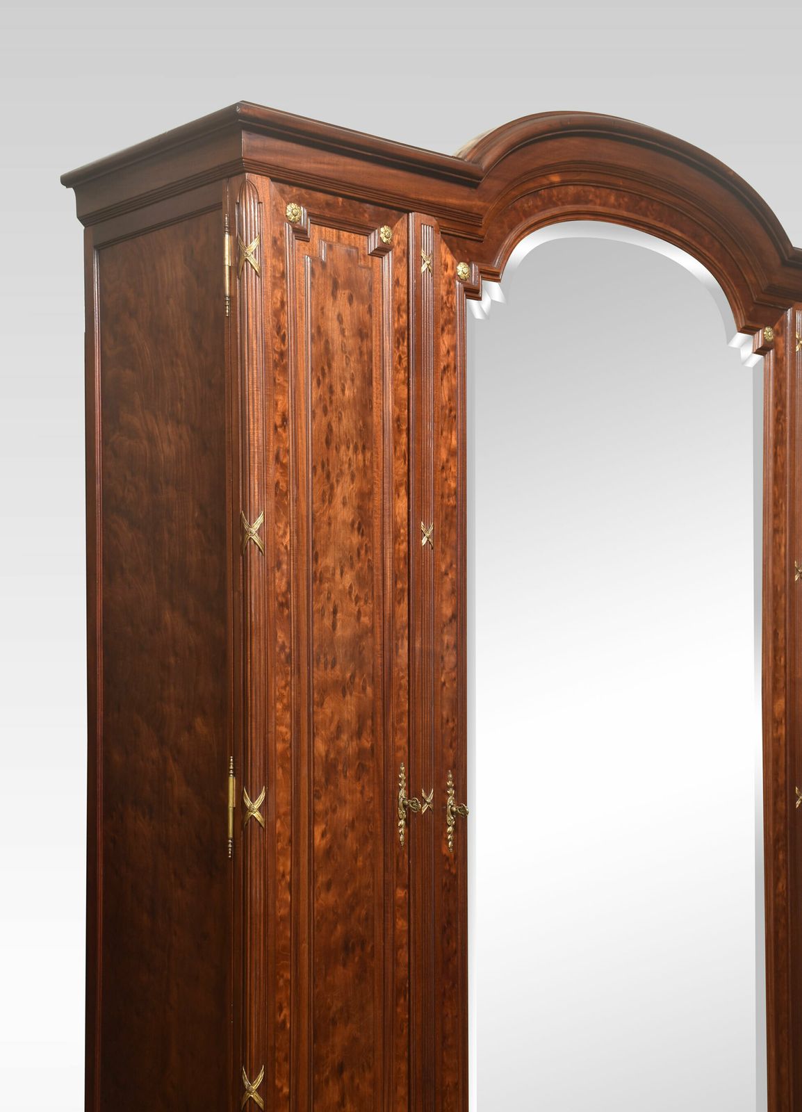 Fine 19th Century French Louis XVI Mahogany And Gilt Bronze Armoire photo vinterior