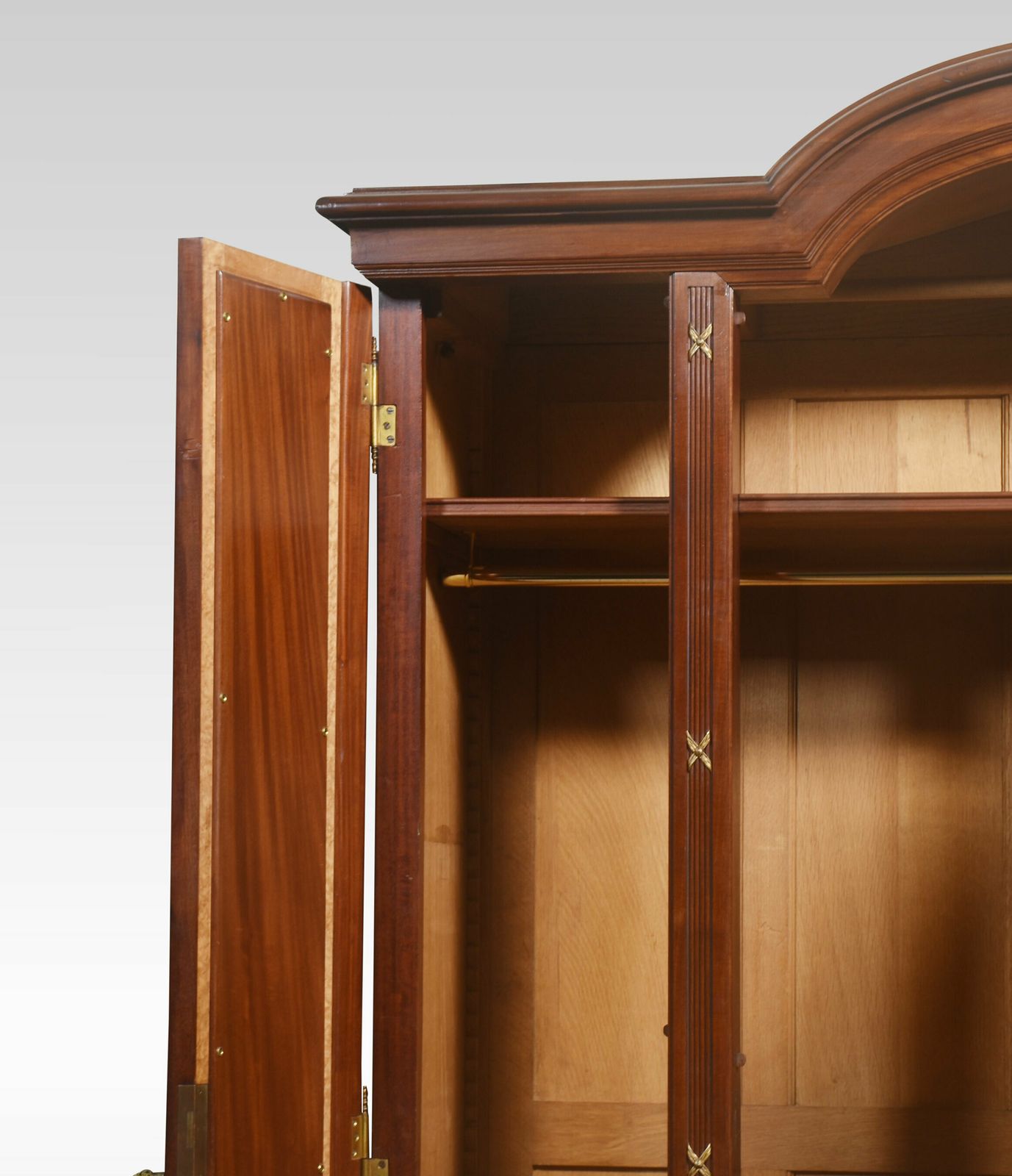 photo for sale Fine 19th Century French Louis XVI Mahogany And Gilt Bronze Armoire