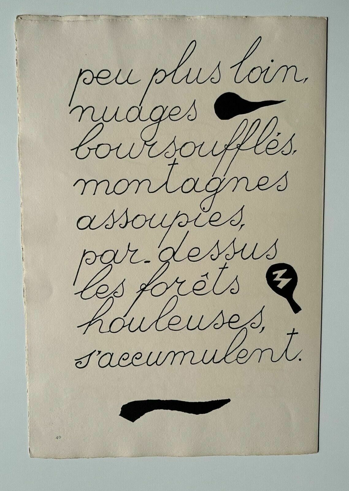 Braque Reverdy   The Freedom Of The Seas 1959 Lithograph Maeght Poetry Typography