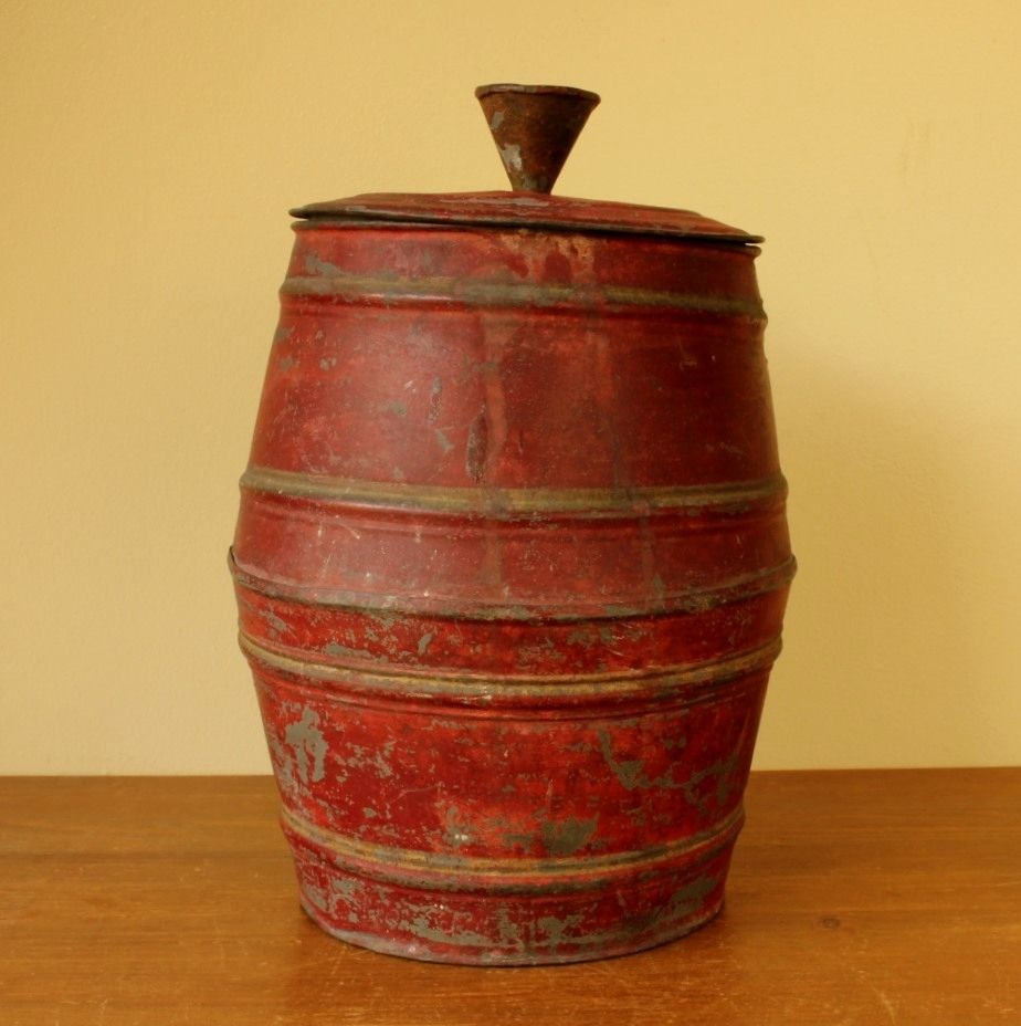 French Belgian Semois Tobacco Jar. Tobacconist Tabac Shop Storage Tin. photo furniture