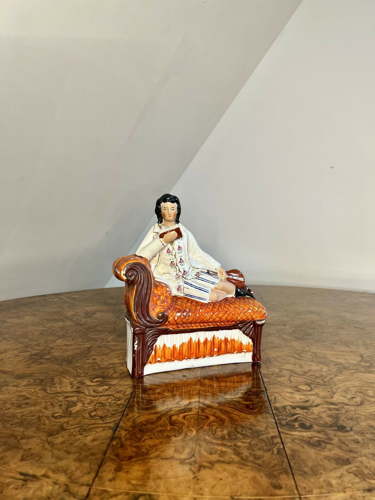 Unusual Pair Of Quality Antique Staffordshire Bookends photo for sale