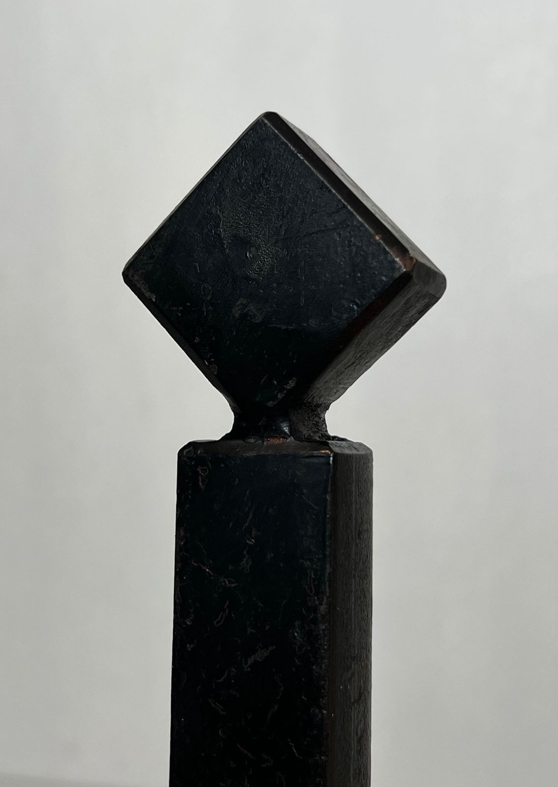 photo for sale Pair Of Modernist Steel Andirons