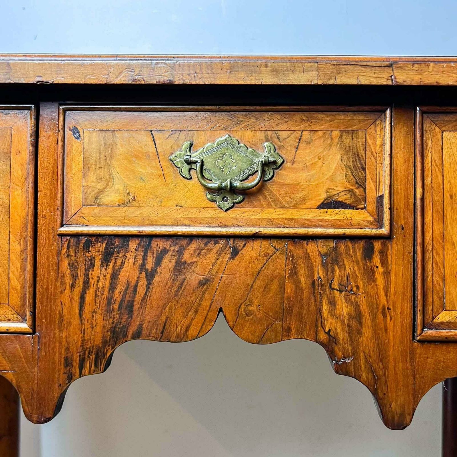 18th Century Walnut Lowboy photo vintage