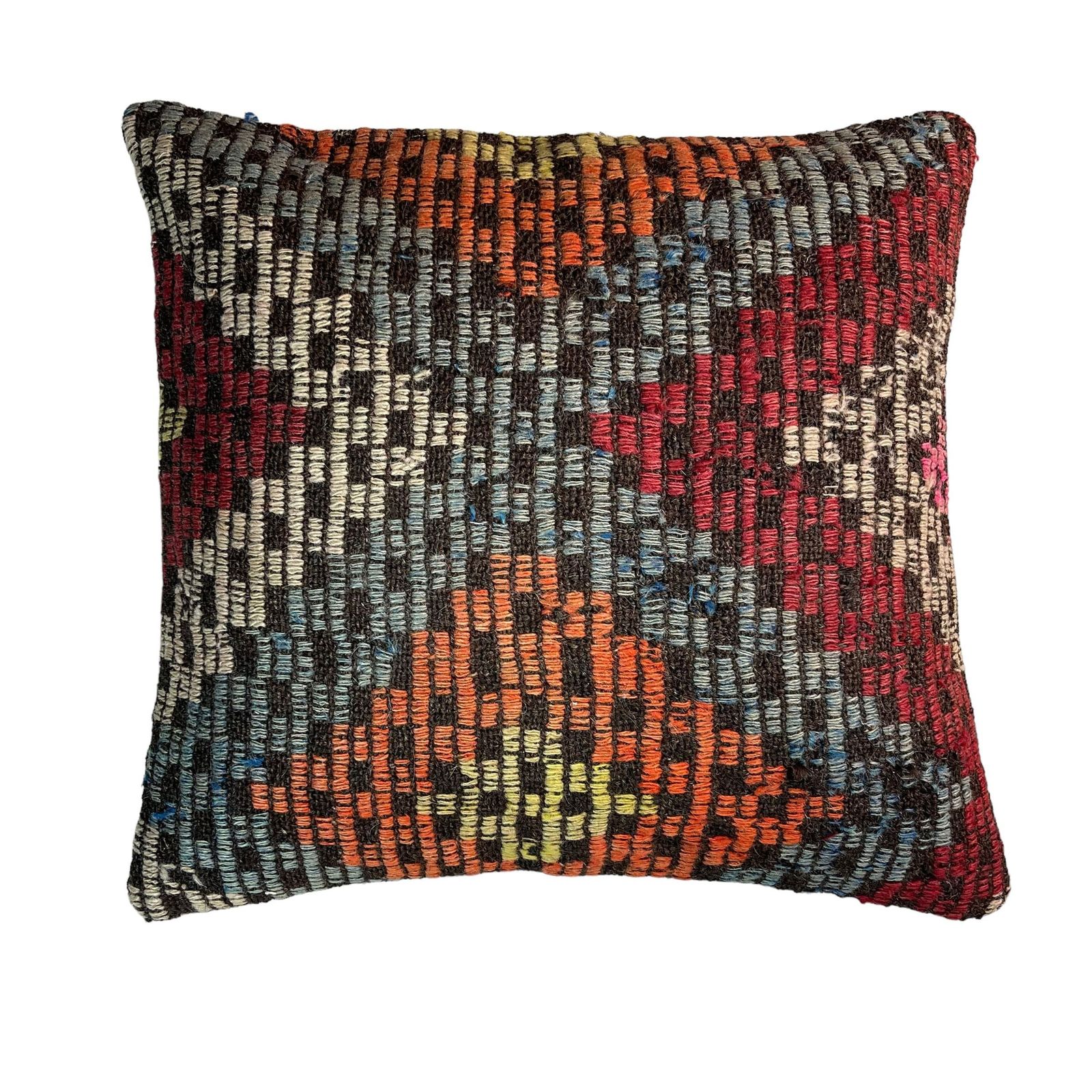 Etnische Kilim Kussen, 45x45 Cm Kussenhoes, Bohemian Kilim Kussen, Handgeweven Kilim Kussen, Sierkussen Voor Bank, Meditatie Kilim Hoes