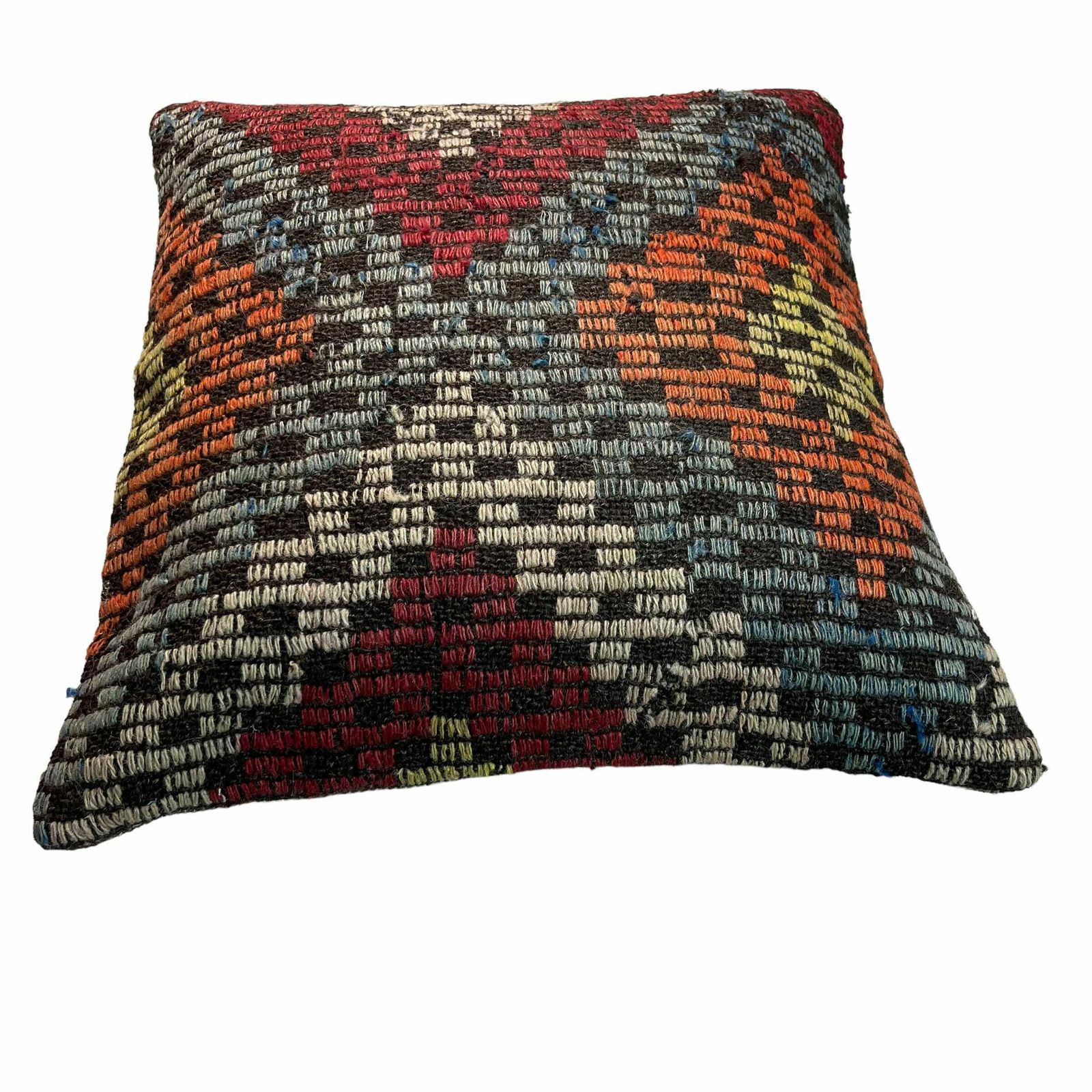 photo for sale Etnische Kilim Kussen, 45x45 Cm Kussenhoes, Bohemian Kilim Kussen, Handgeweven Kilim Kussen, Sierkussen Voor Bank, Meditatie Kilim Hoes