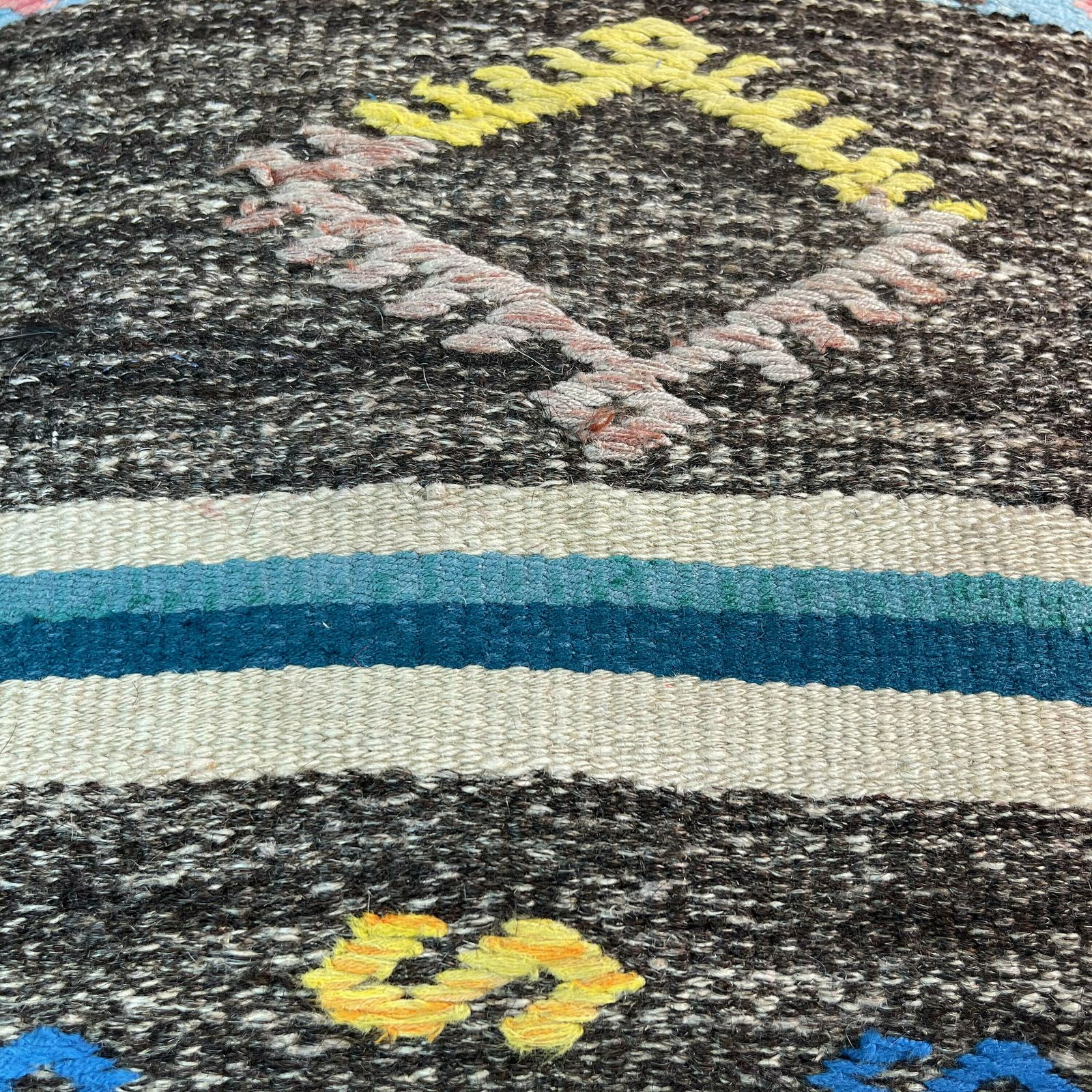 Ethnic Kilim Pillow, 18x18 Pillow Cover, Bohemian Kilim Pillow, Handwoven Kilim Pillow, Sofa Throw Pillow, Meditation Kilim Cover photo 72.0