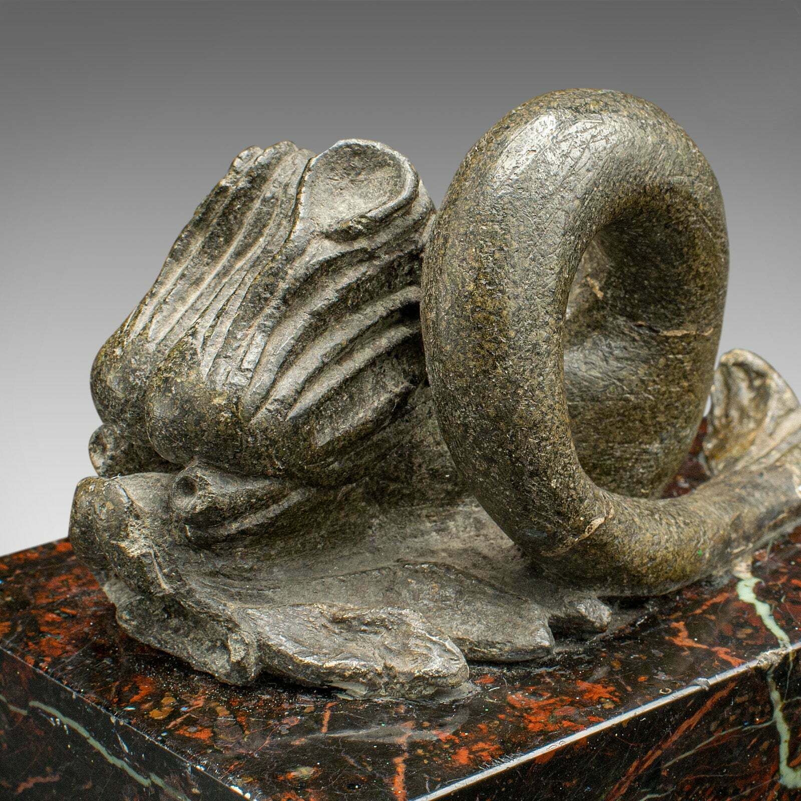 photo for sale Antique Serpentine Paperweight, Chinese, Soapstone, Marble, Desktop, Victorian