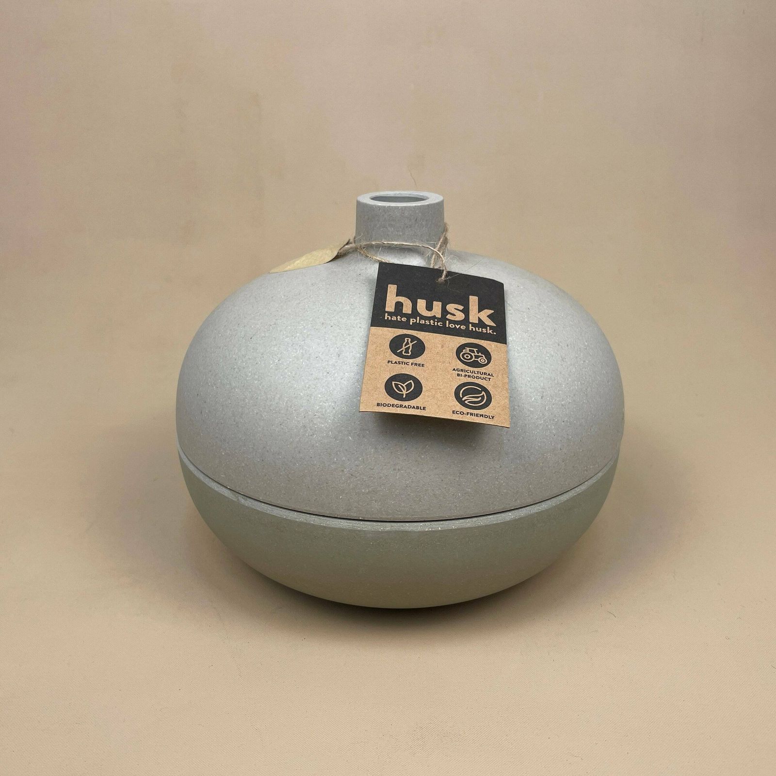 New Husk Round Pill Vase Pot Made From Bamboo Sustainable Indoor Outdoor Green Eco Friendly Circular photo furniture