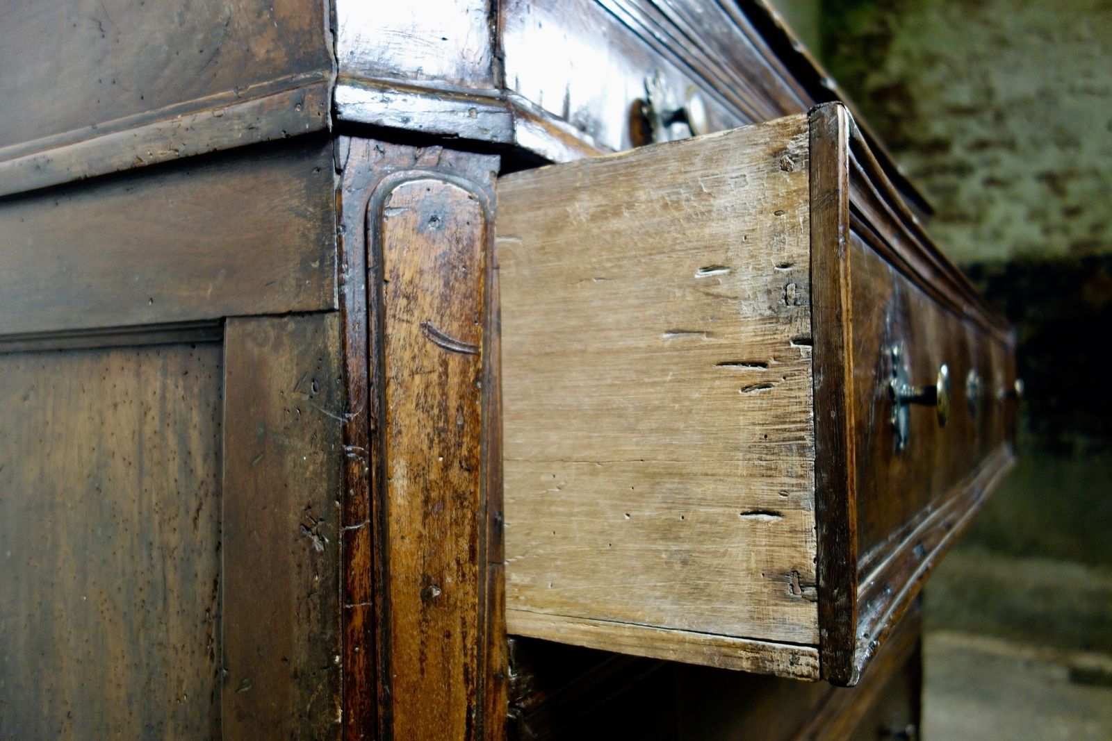 Large Scale 17th Century North Italian Walnut Commode photo furniture