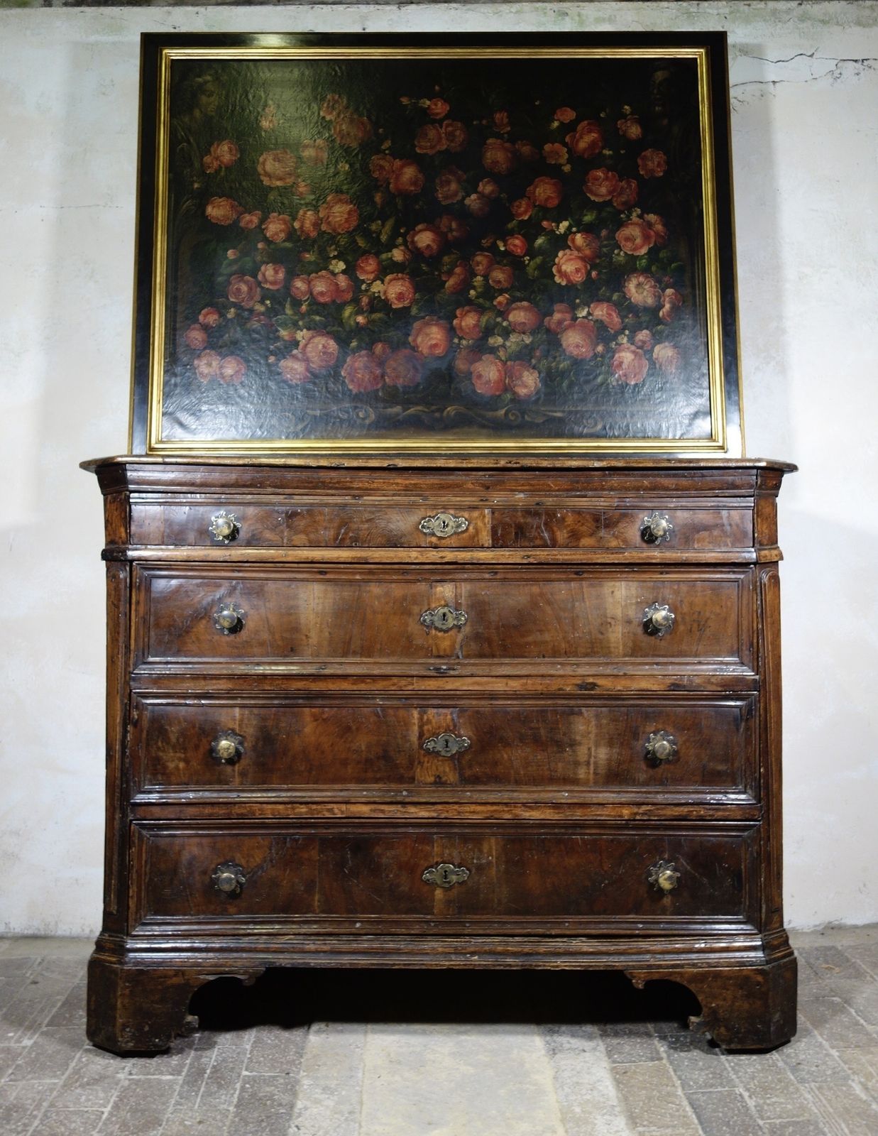 photo furniture Large Scale 17th Century North Italian Walnut Commode