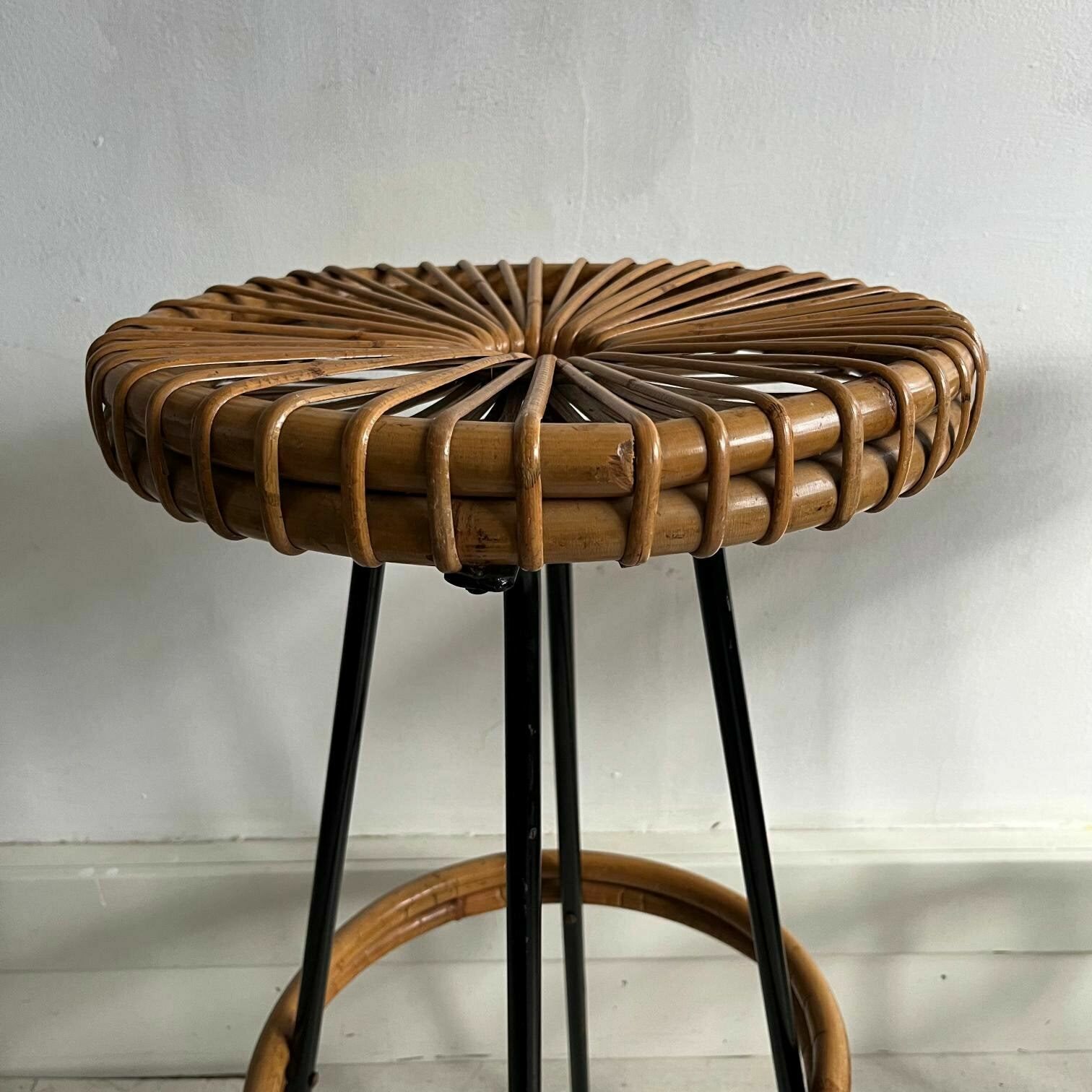 A Pair Of Dutch Bar Stools From Rohé Noordwolde, 1960s, Set Of 2 photo vintage