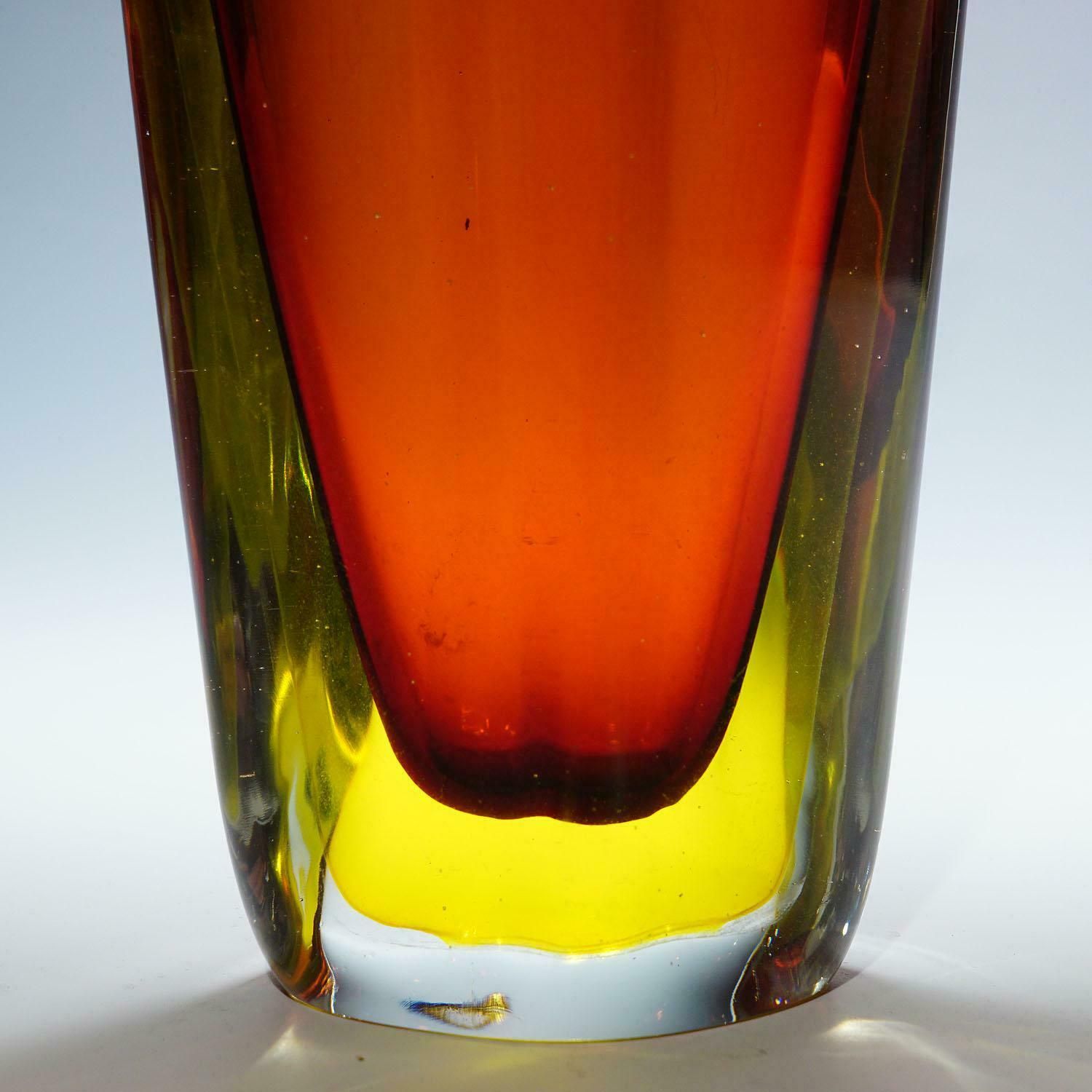 Flavio Poli For Seguso Sommerso Vase Murano Ca. 1953 photo 1111.0