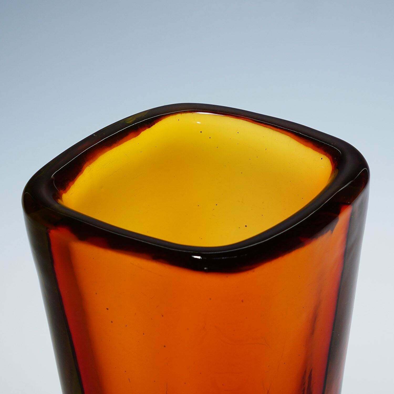 Flavio Poli For Seguso Sommerso Vase Murano Ca. 1953 photo vinterior