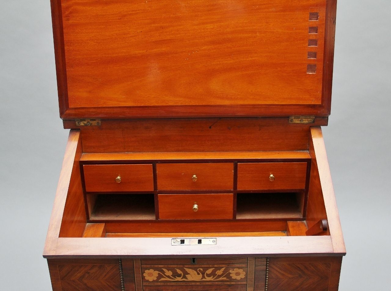 photo for sale 19th Century Kingwood And Ormolu Mounted Partners Desk