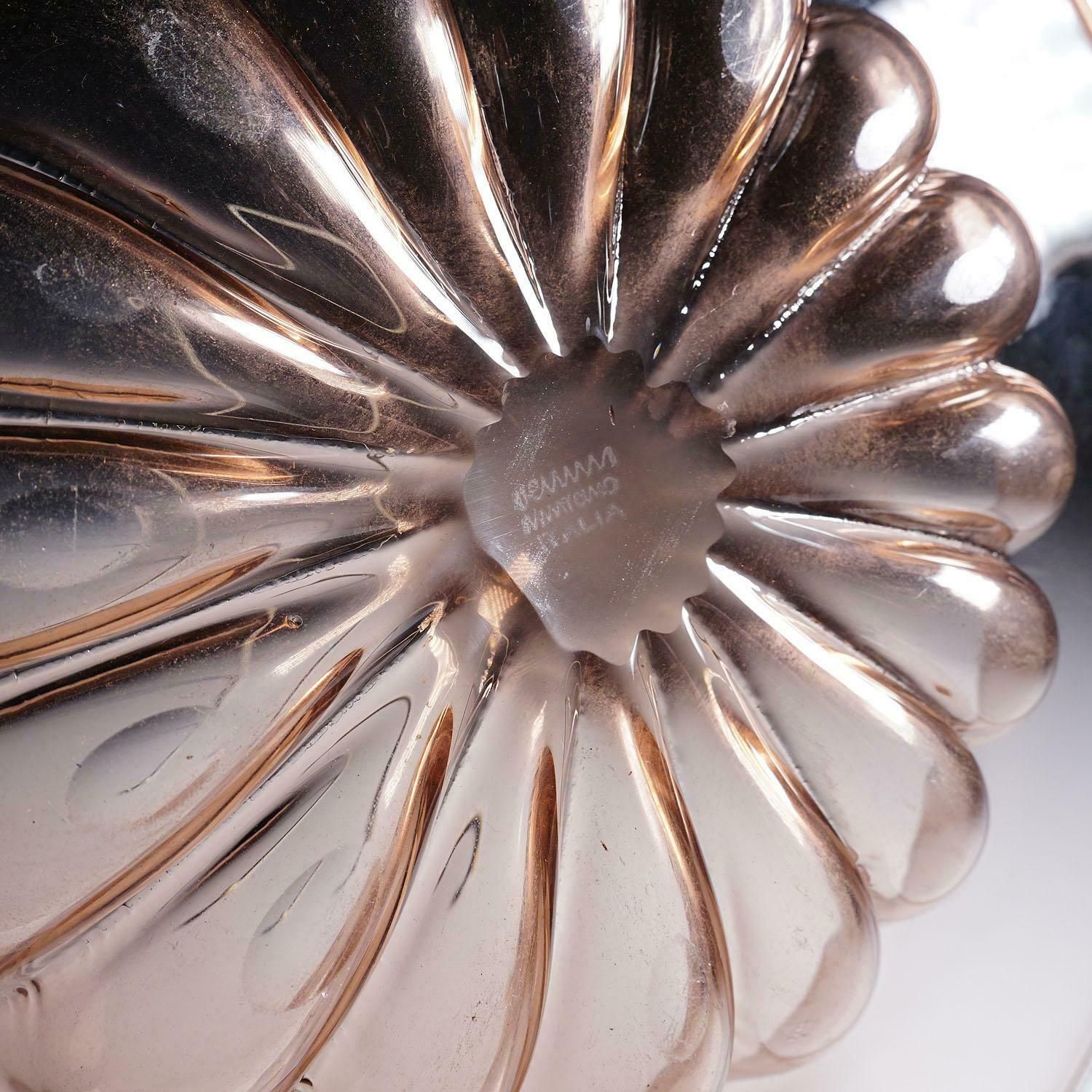 Large Vetro Soffiato Glass Dish By Vittorio Zecchin For Venini Murano Ca. 1925 photo vintage