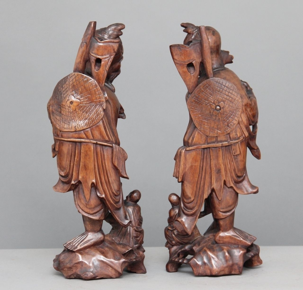 Pair 19th Century Chinese Figures photo Home Decor