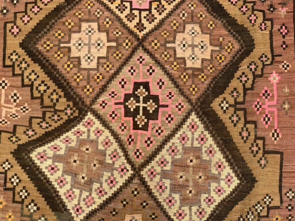 Textiles Vintage Turkish Kilim 503x165 Cm Wool Kelim Rug Large photo