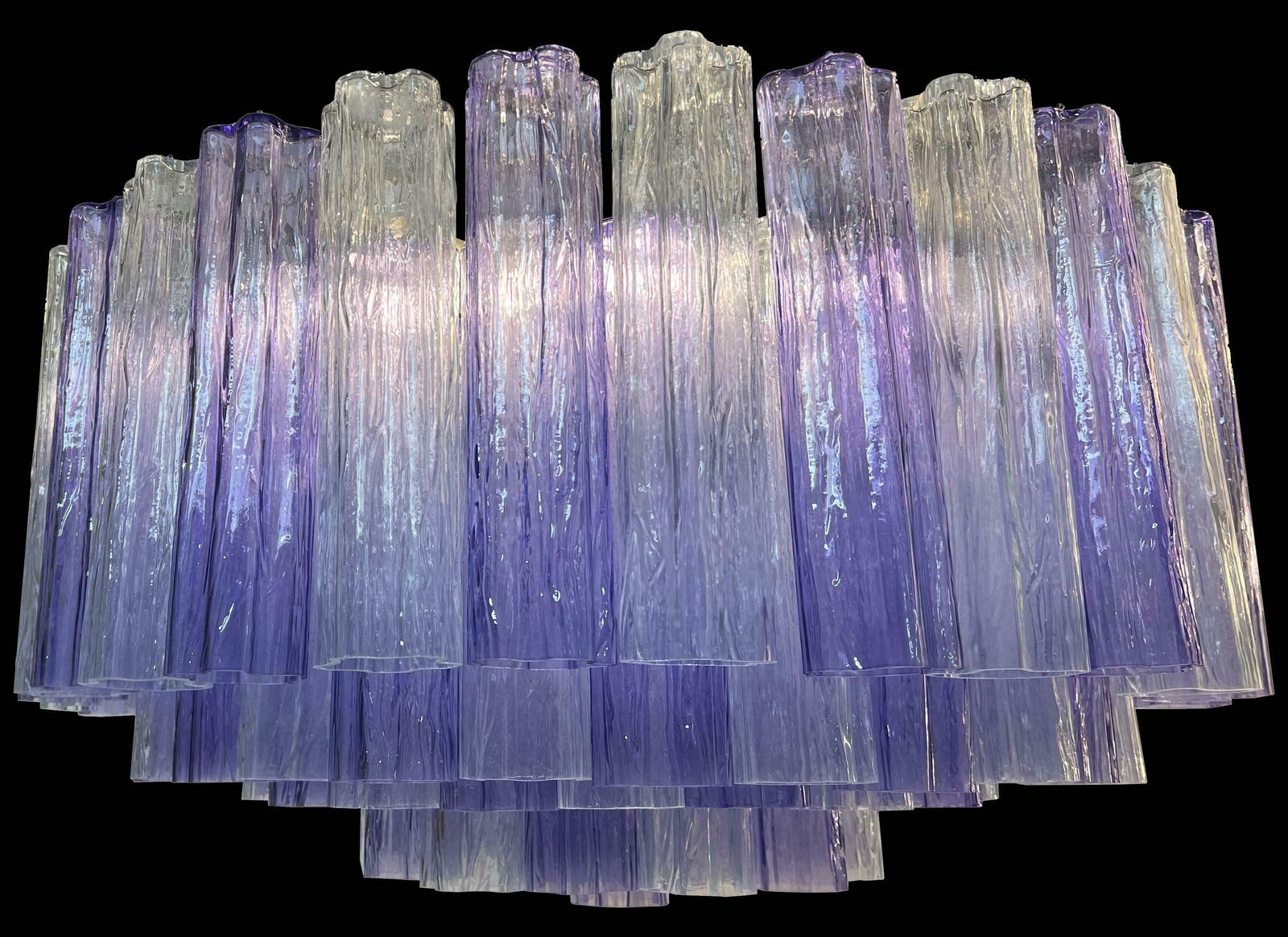 Murano Glass Chandelier, Tronchi Glasses By Valentina Planta photo 3527.0