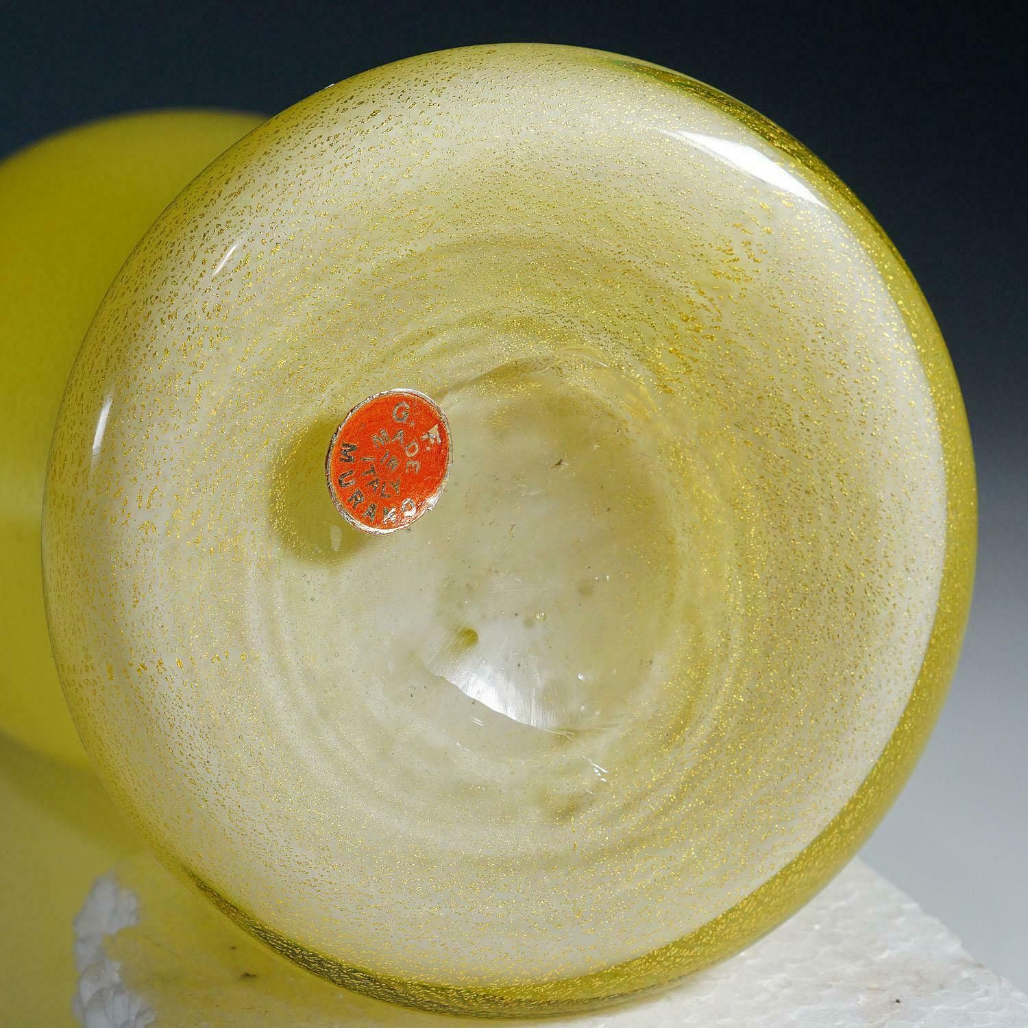 A Large Soffiato Glass Vase By Galliano Ferro, Murano Ca. 1950s photo Home Decor