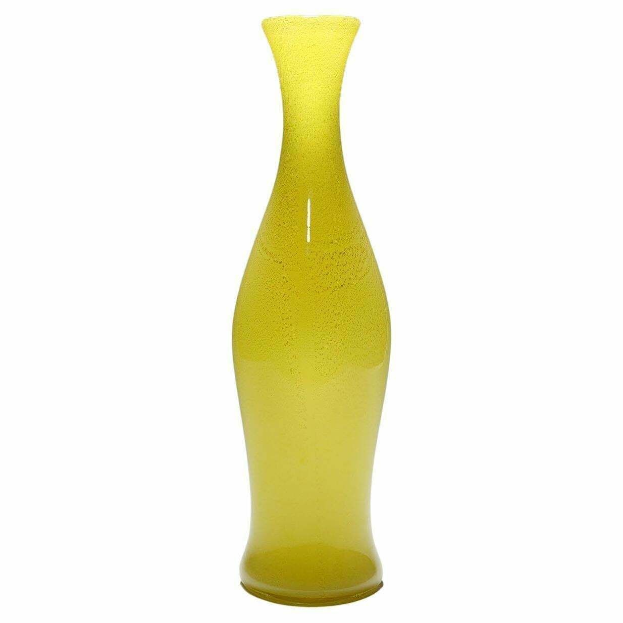 A Large Soffiato Glass Vase By Galliano Ferro, Murano Ca. 1950s photo vinterior