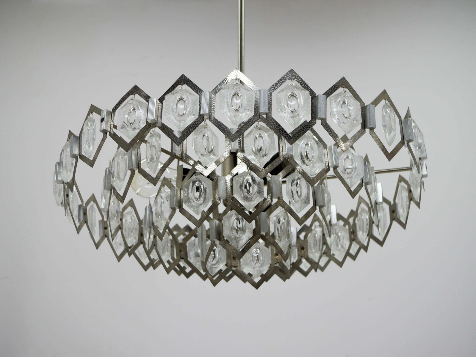 Midcentury Chandelier Designed By Bejvl For Kamenicky Senov, 1960s photo vinterior