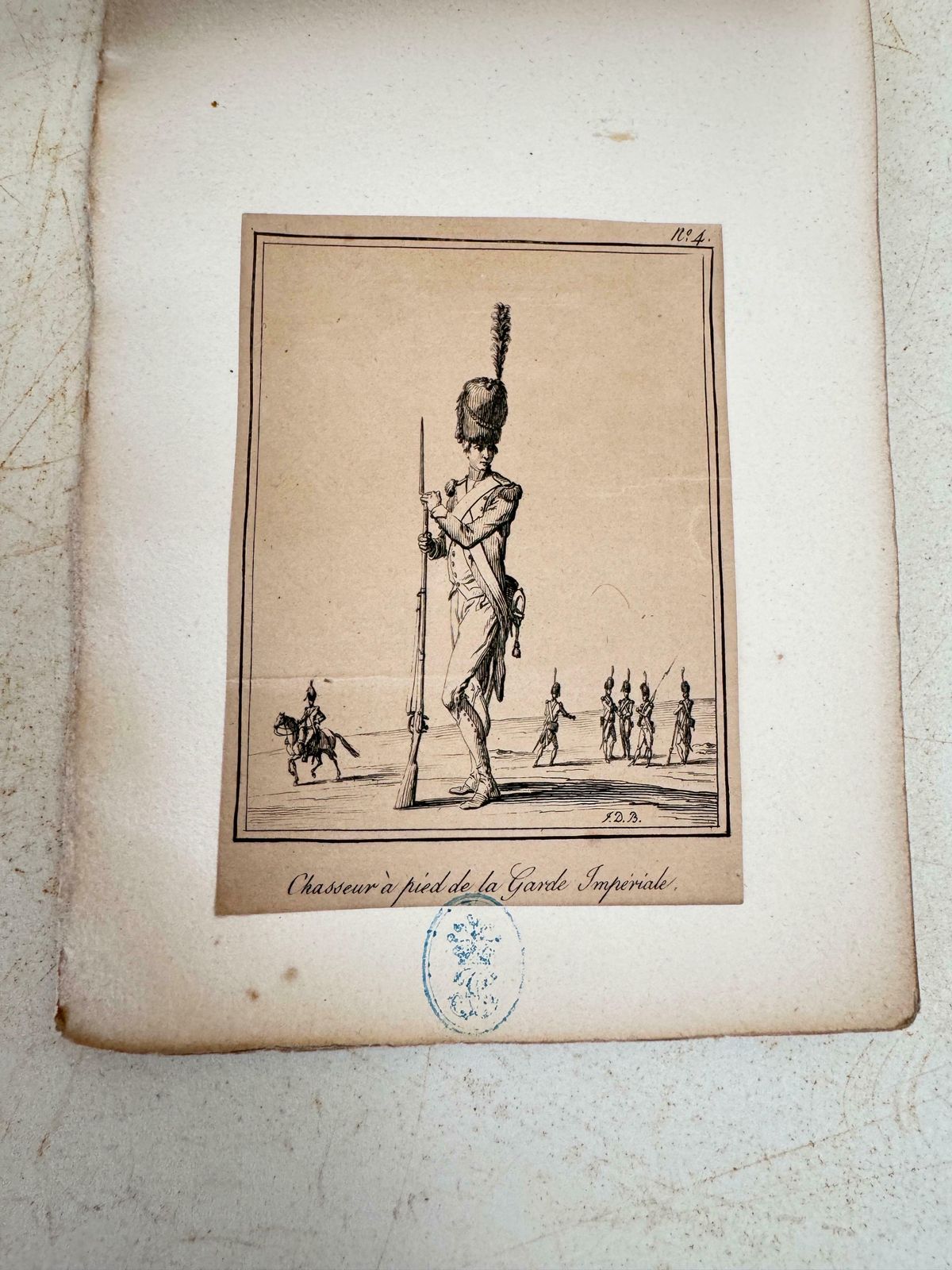 photo for sale Old Original Engraving With Soldiers Characters France 19th Set Of 10