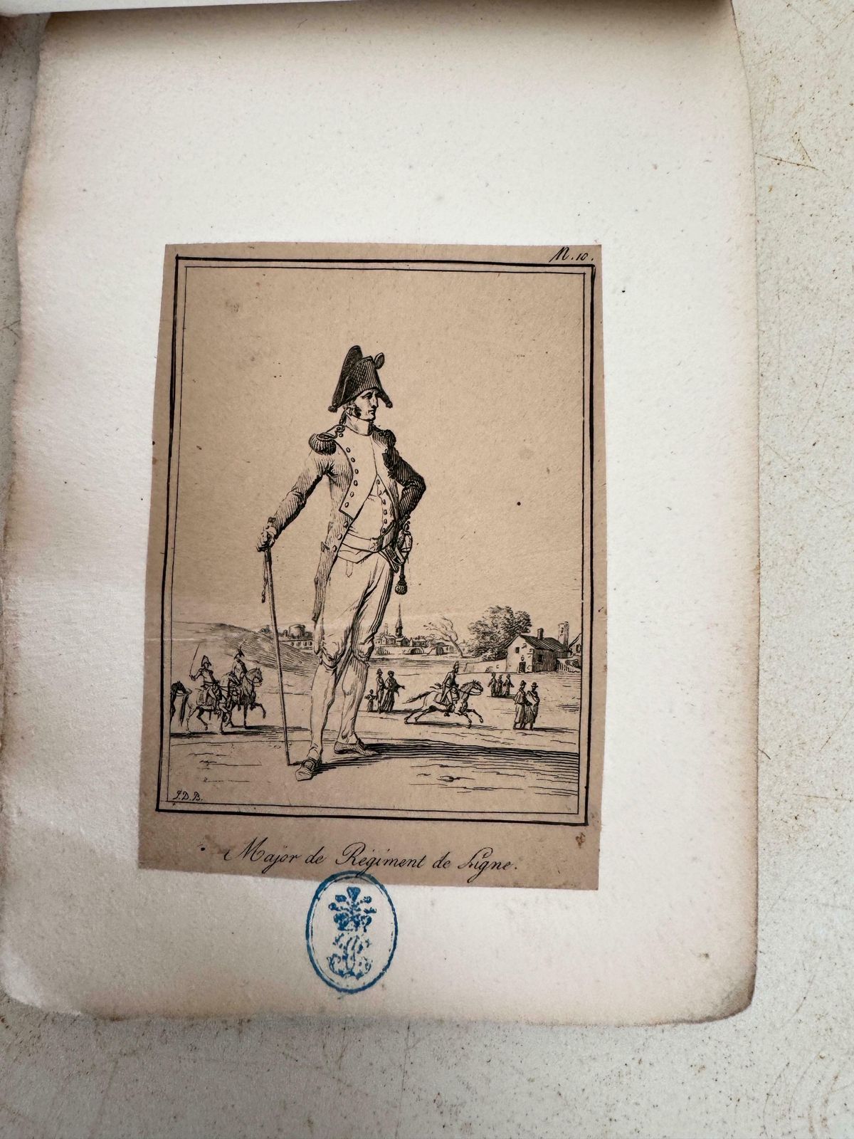 photo buy Old Original Engraving With Soldiers Characters France 19th Set Of 10