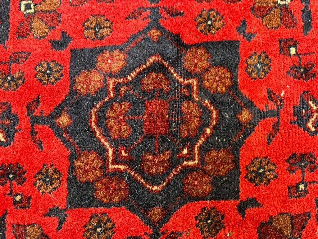 photo buy Afghan Khal Mohammadi Rug 300x195 Cm, Vintage Turkoman Ersari Rug