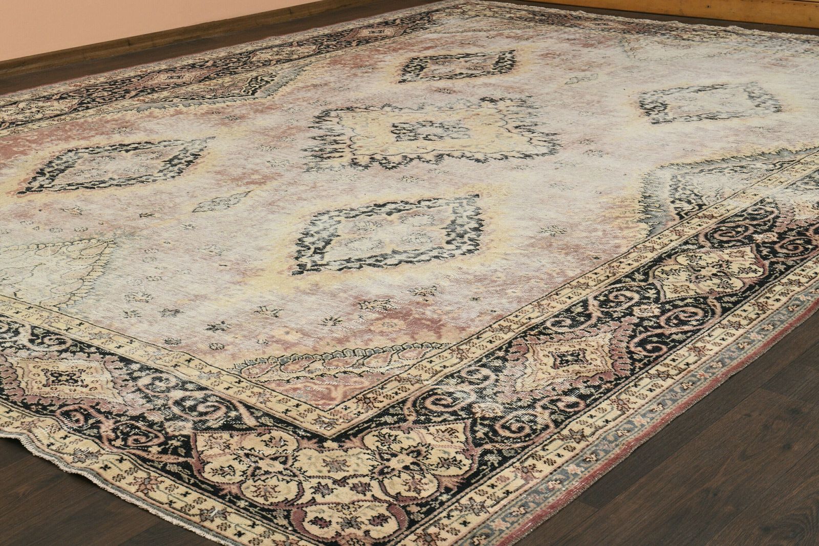 Turkish Rug, Anatolian Rug, Vintage Rug, Oversized Rug, Area Rug, Minimalist Rug, Large Rug, Dining Room Rug, Rug photo furniture