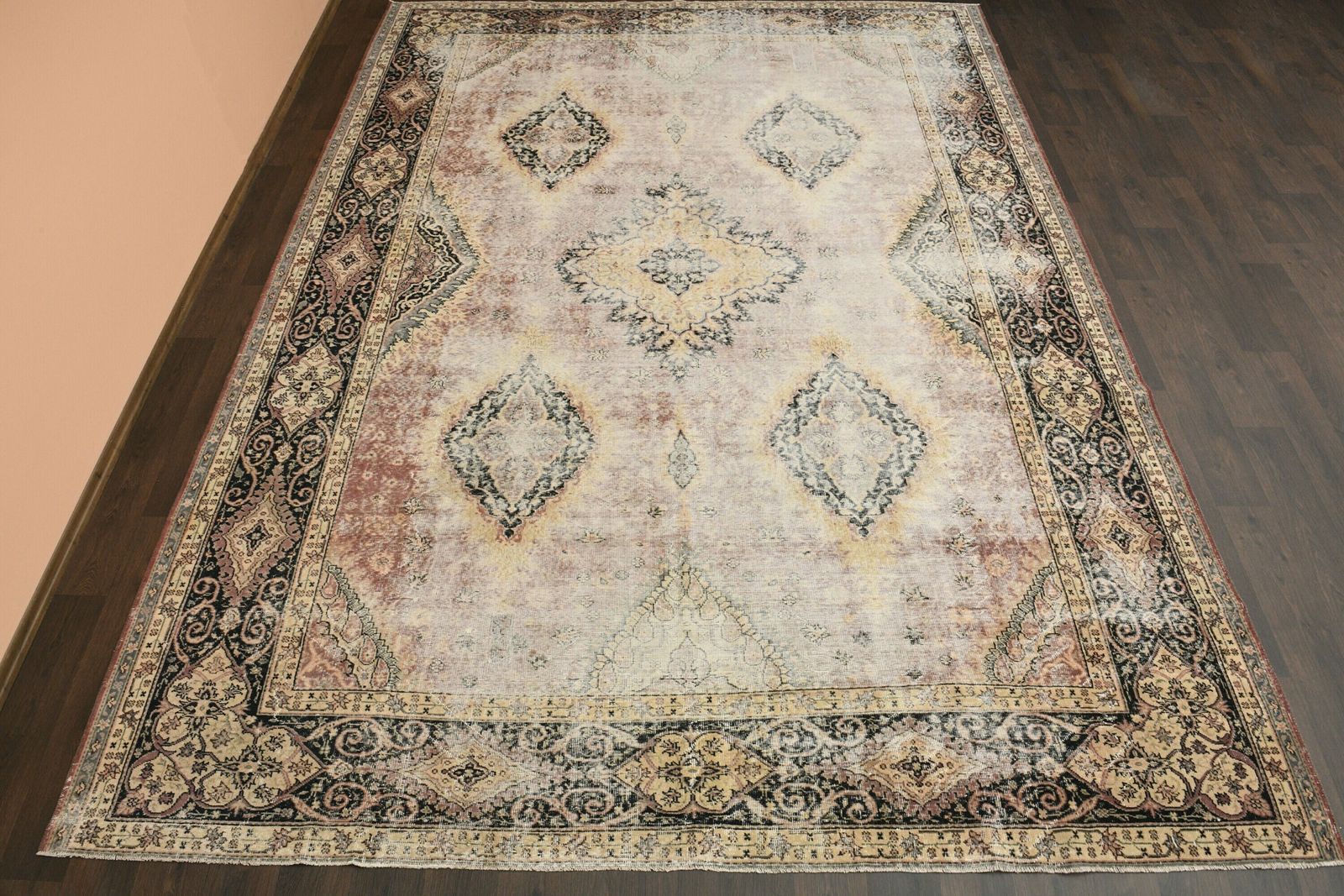 Turkish Rug, Anatolian Rug, Vintage Rug, Oversized Rug, Area Rug, Minimalist Rug, Large Rug, Dining Room Rug, Rug photo Textiles