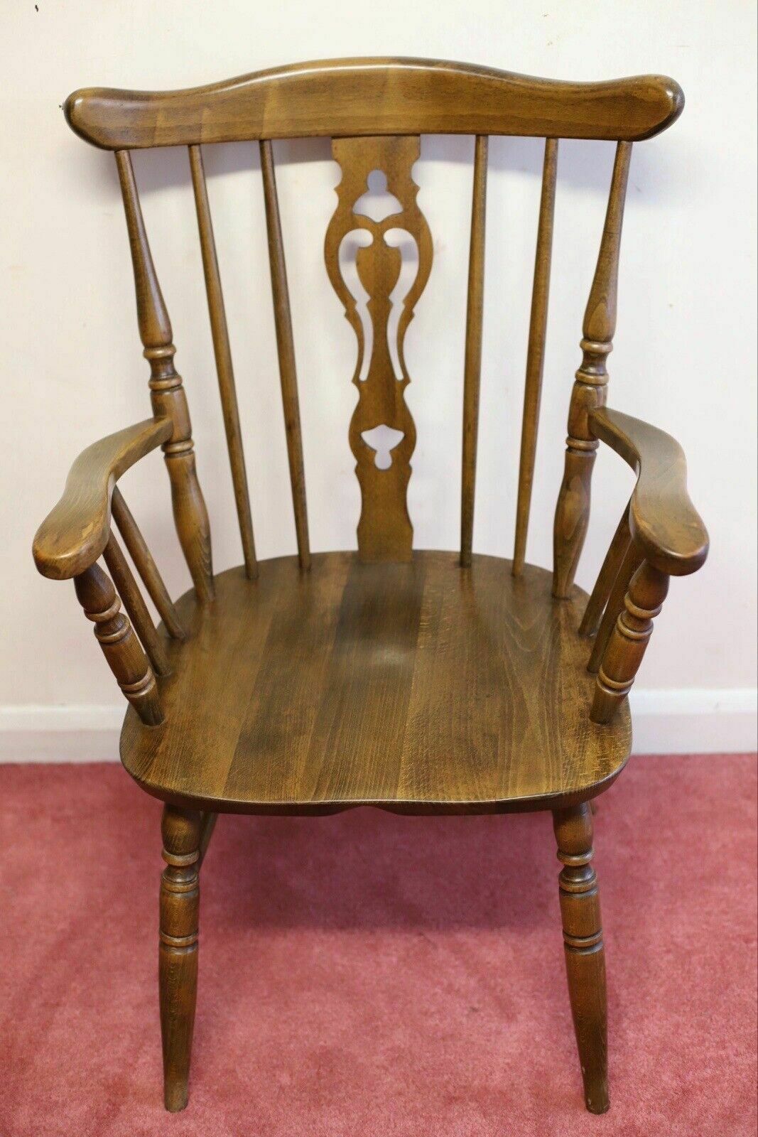 photo for sale Lovely Set Of Five Beech Farmhouse Armchairs