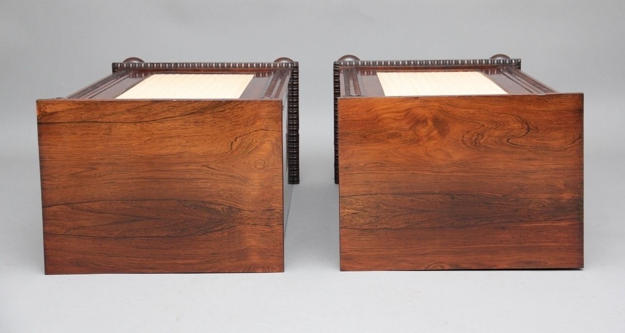 Pair Of Early 19th Century Rosewood Pedestal Cabinets photo Furniture