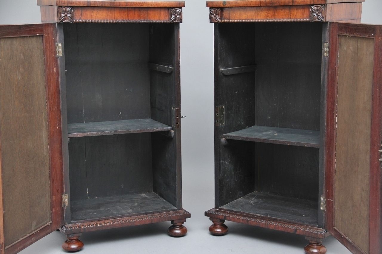 photo vinterior Pair Of Early 19th Century Rosewood Pedestal Cabinets