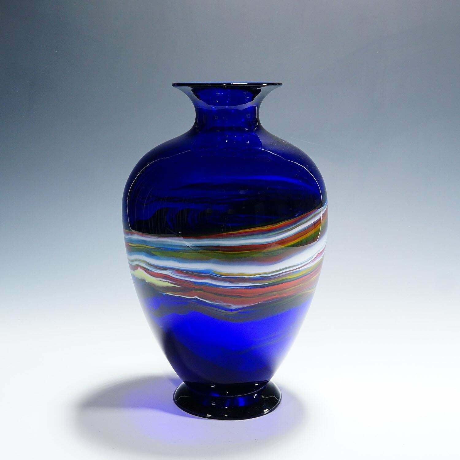 photo furniture Art Glass Vase By Gianni Versage For Vetreria Archimede Seguso Ca. 1990s