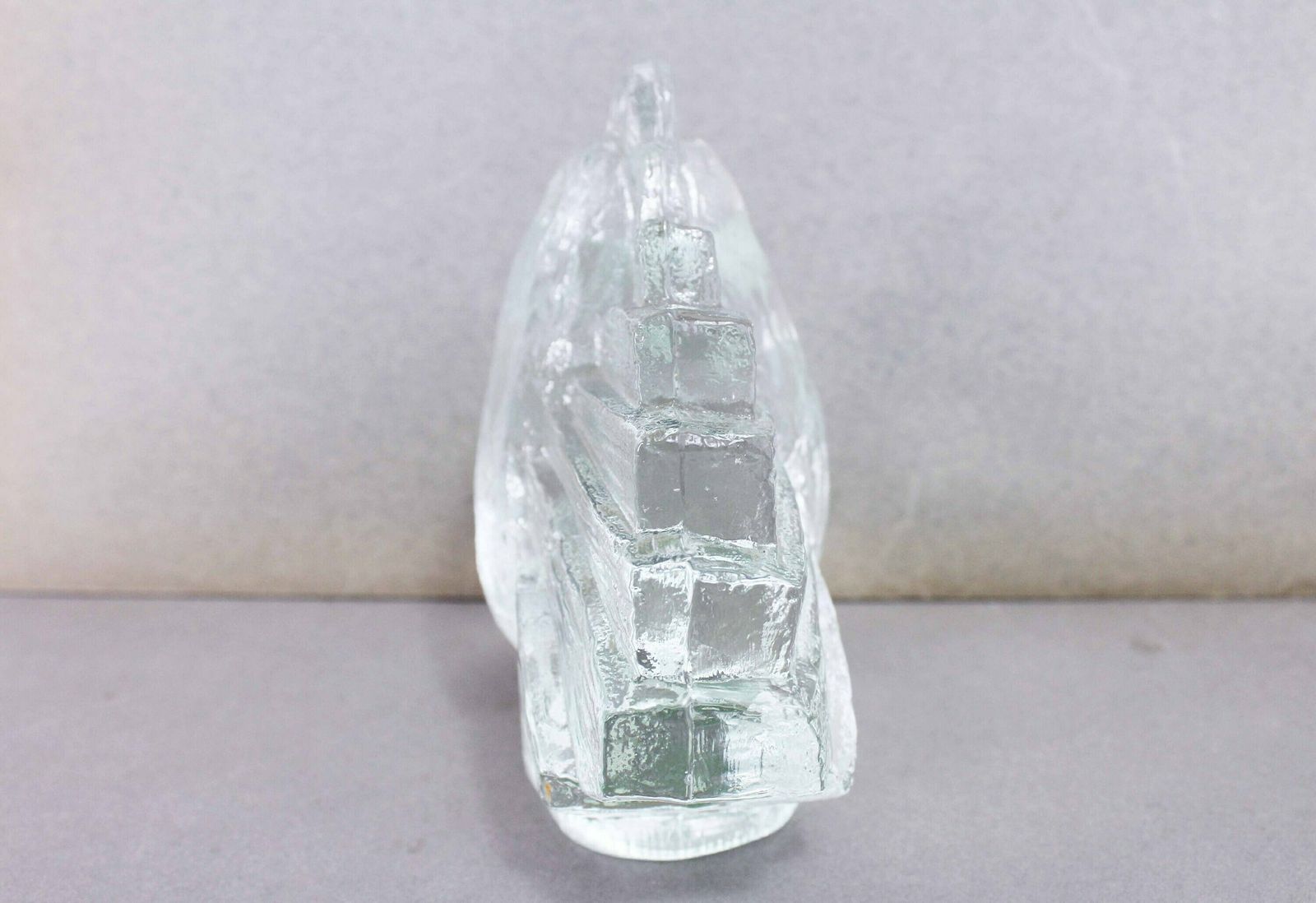 Modernist Glass "Hen" By Pukeberg Sweden 1970 photo buy