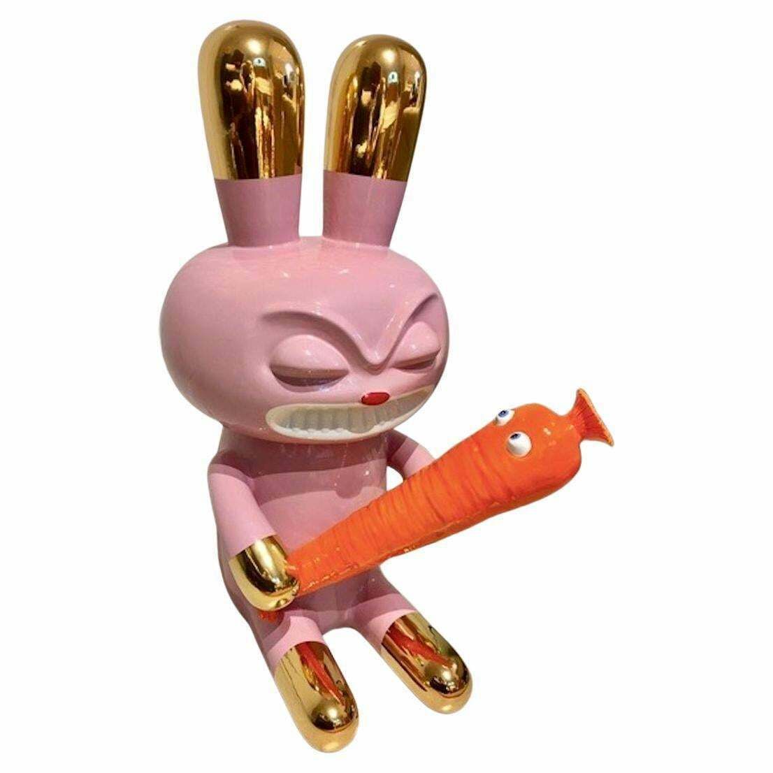 Massimo Giacon Ceramic Sculpture Love Carrot By Superego, Italy photo vinterior