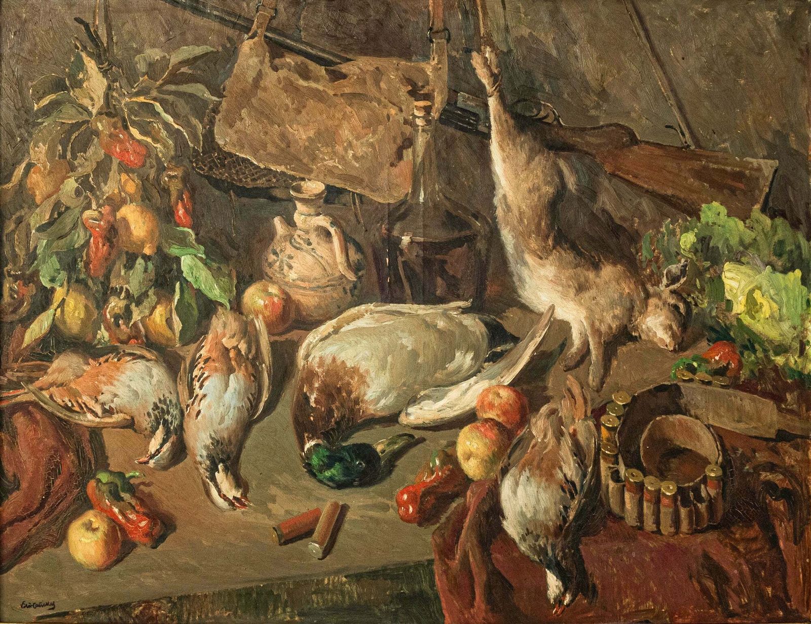 José Maria Vila Canyelles   The Chef's Banquet   Still Life   Fruit And Game