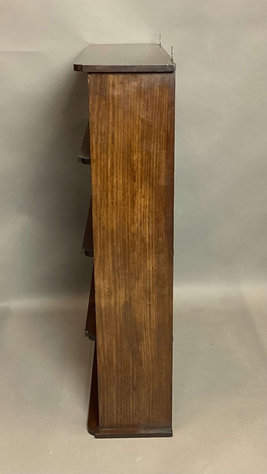 photo furniture Good Regency Mahogany And Brass Hanging Wall Shelves