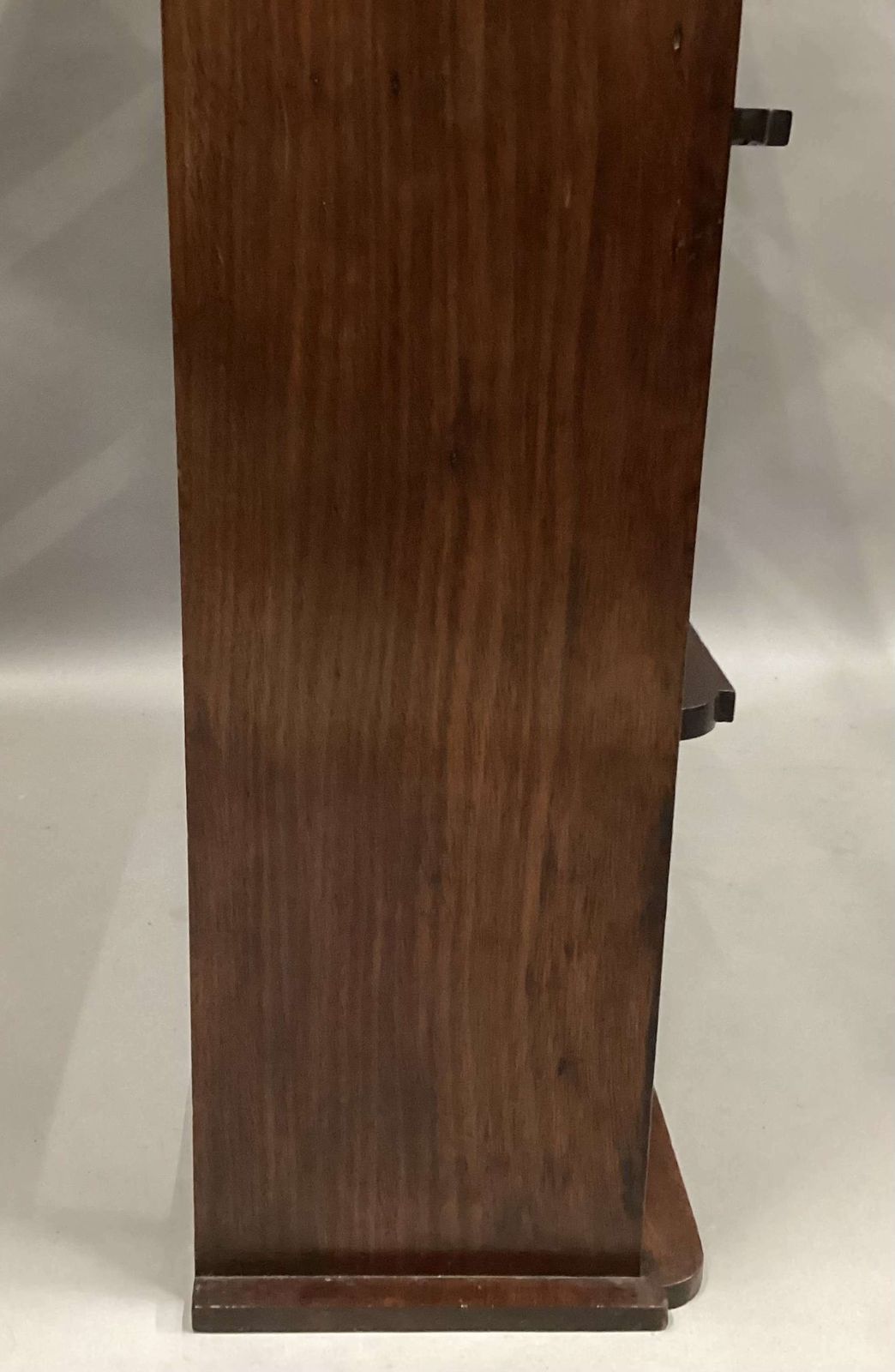 photo for sale Good Regency Mahogany And Brass Hanging Wall Shelves