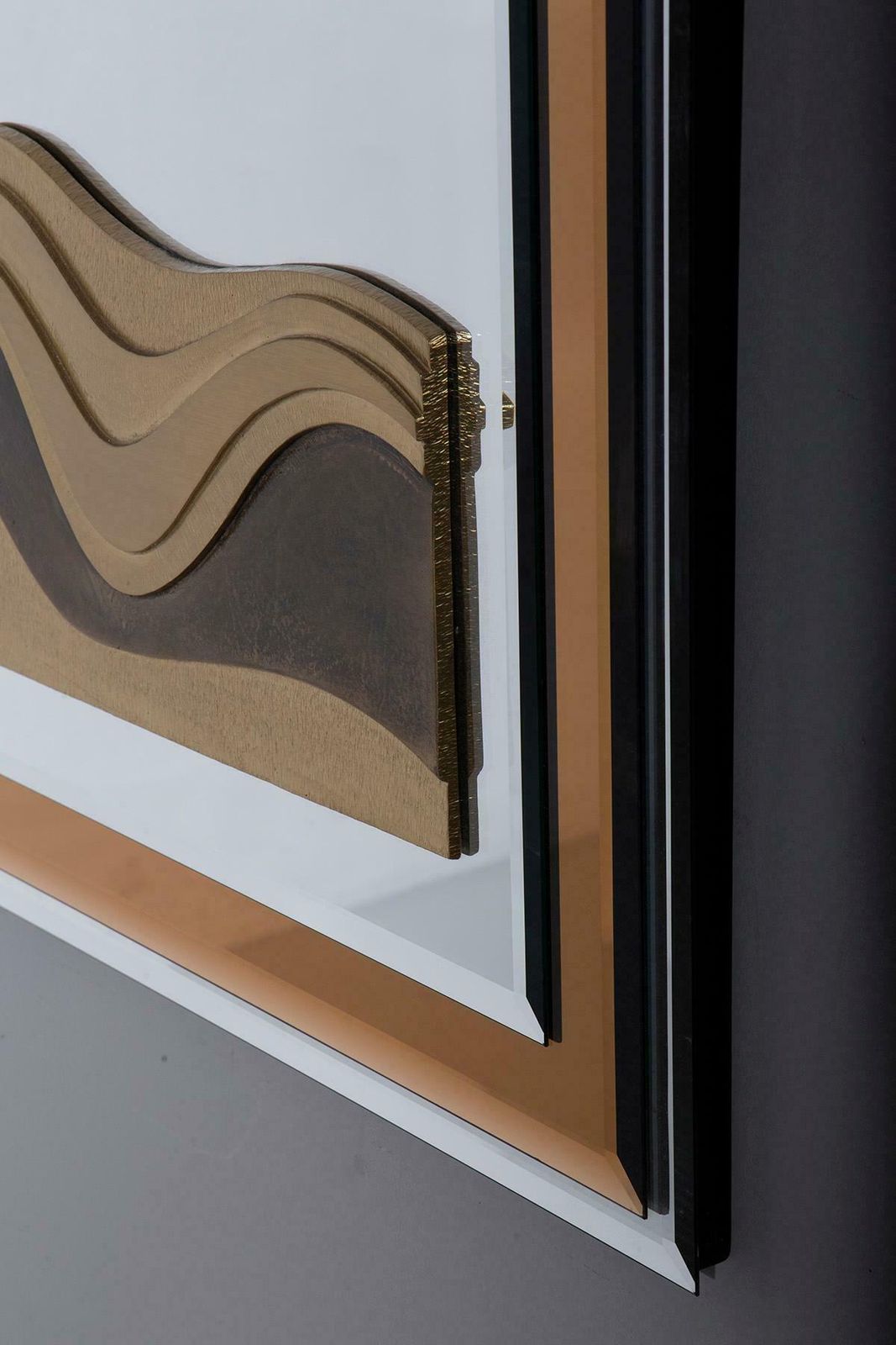 photo furniture Italian Wall Mirror Sculpture By Luciano Frigerio