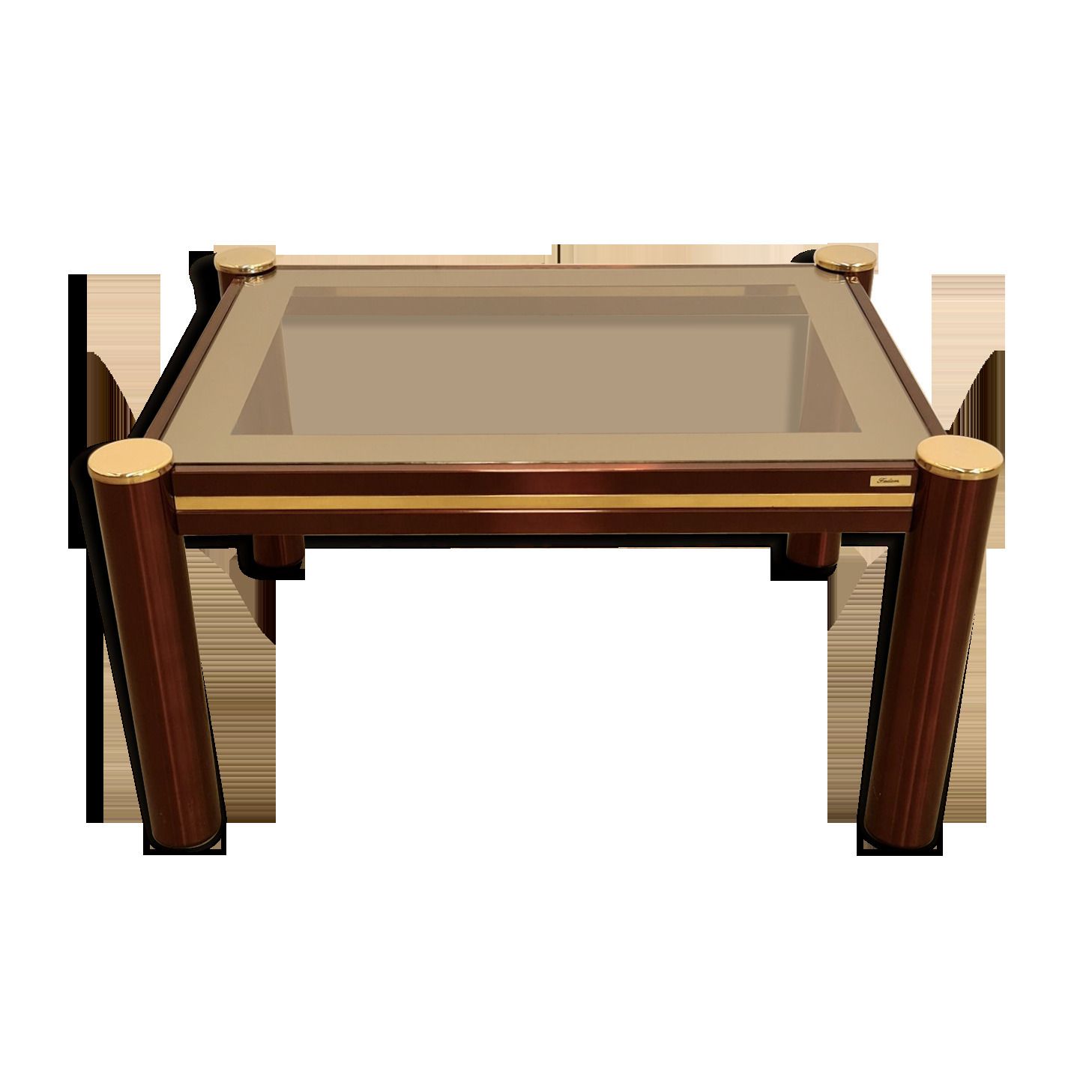 Fedam Burgundy And Gold Salon Table photo furniture