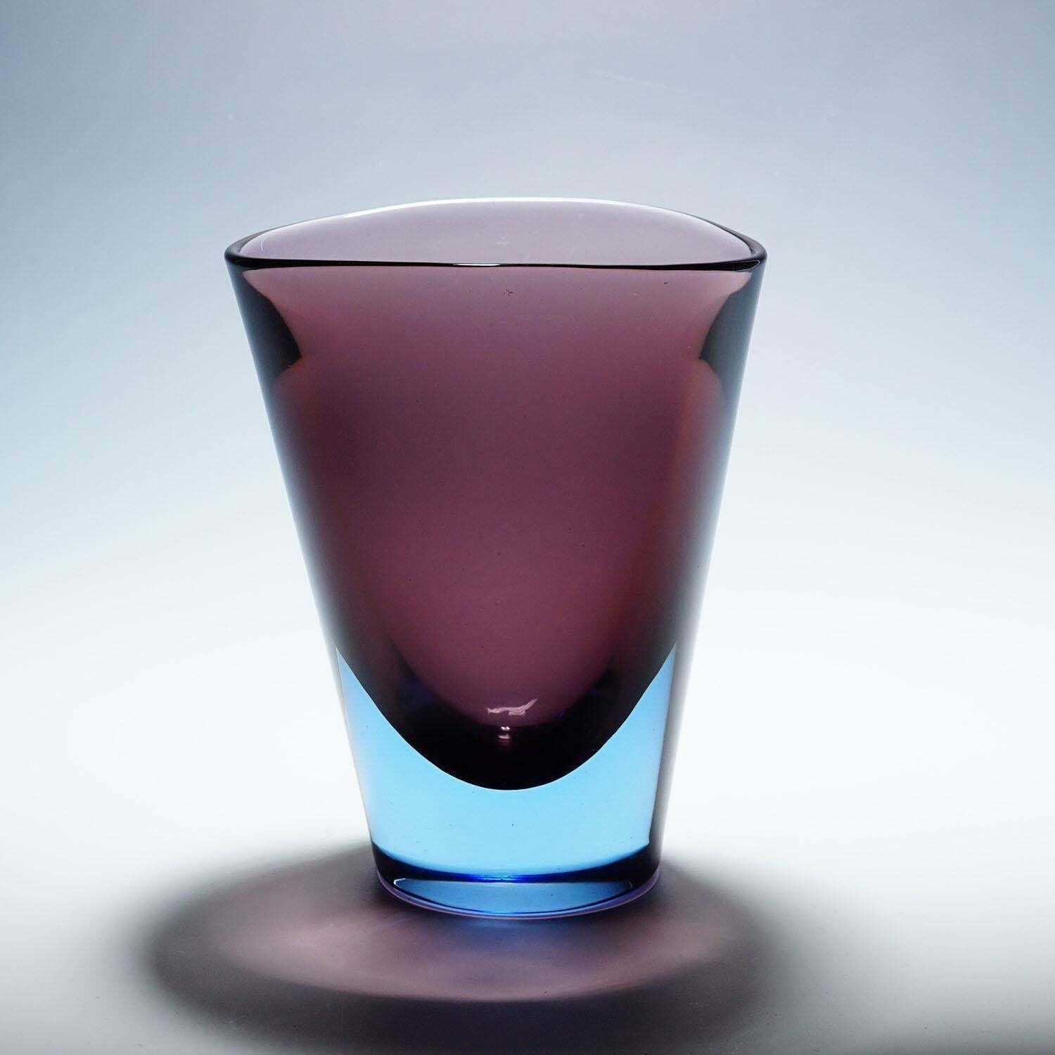 Flavio Poli For Seguso Sommerso Vase Murano Ca. 1960s photo for sale