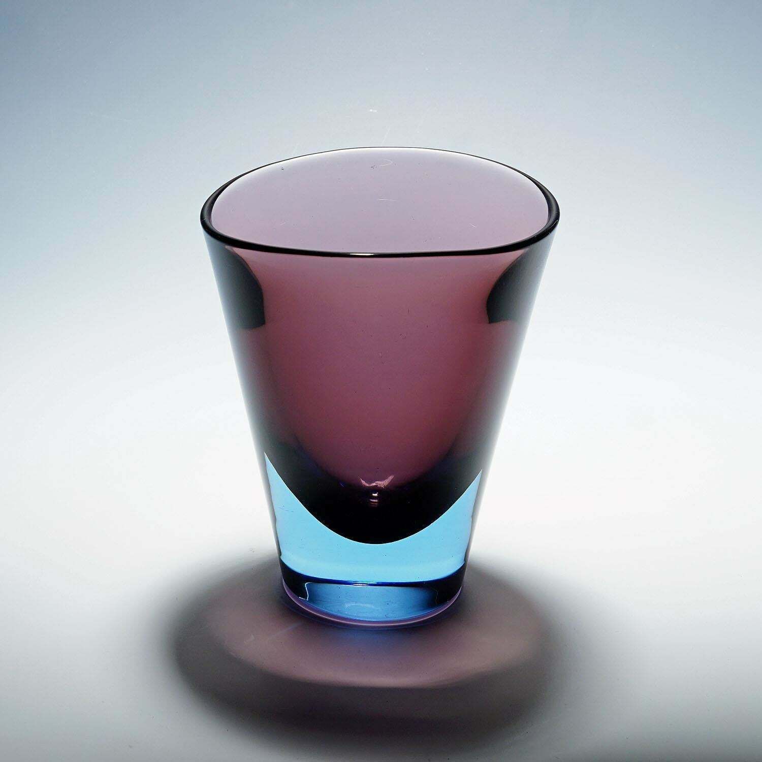 Flavio Poli For Seguso Sommerso Vase Murano Ca. 1960s photo vinterior