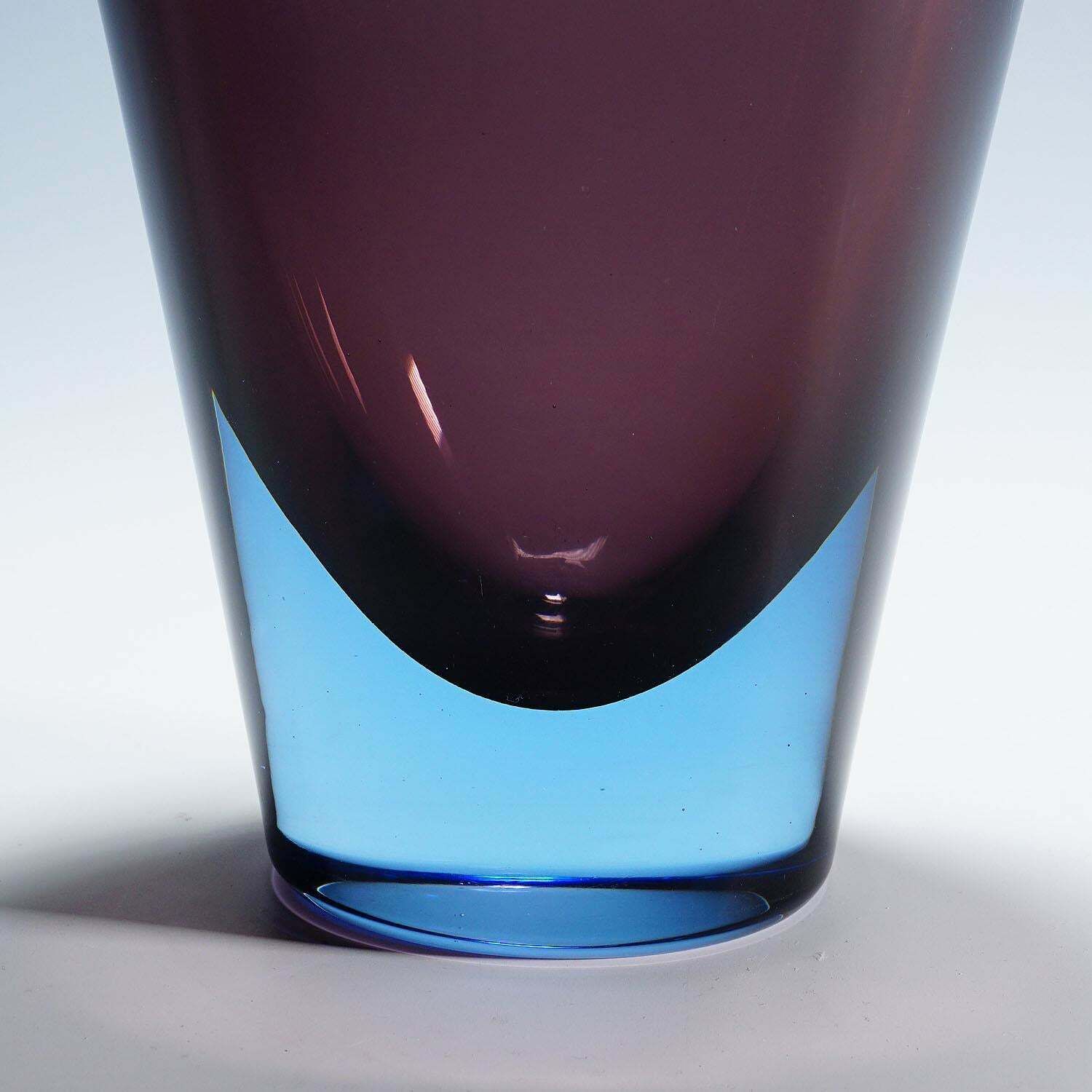 Flavio Poli For Seguso Sommerso Vase Murano Ca. 1960s photo buy